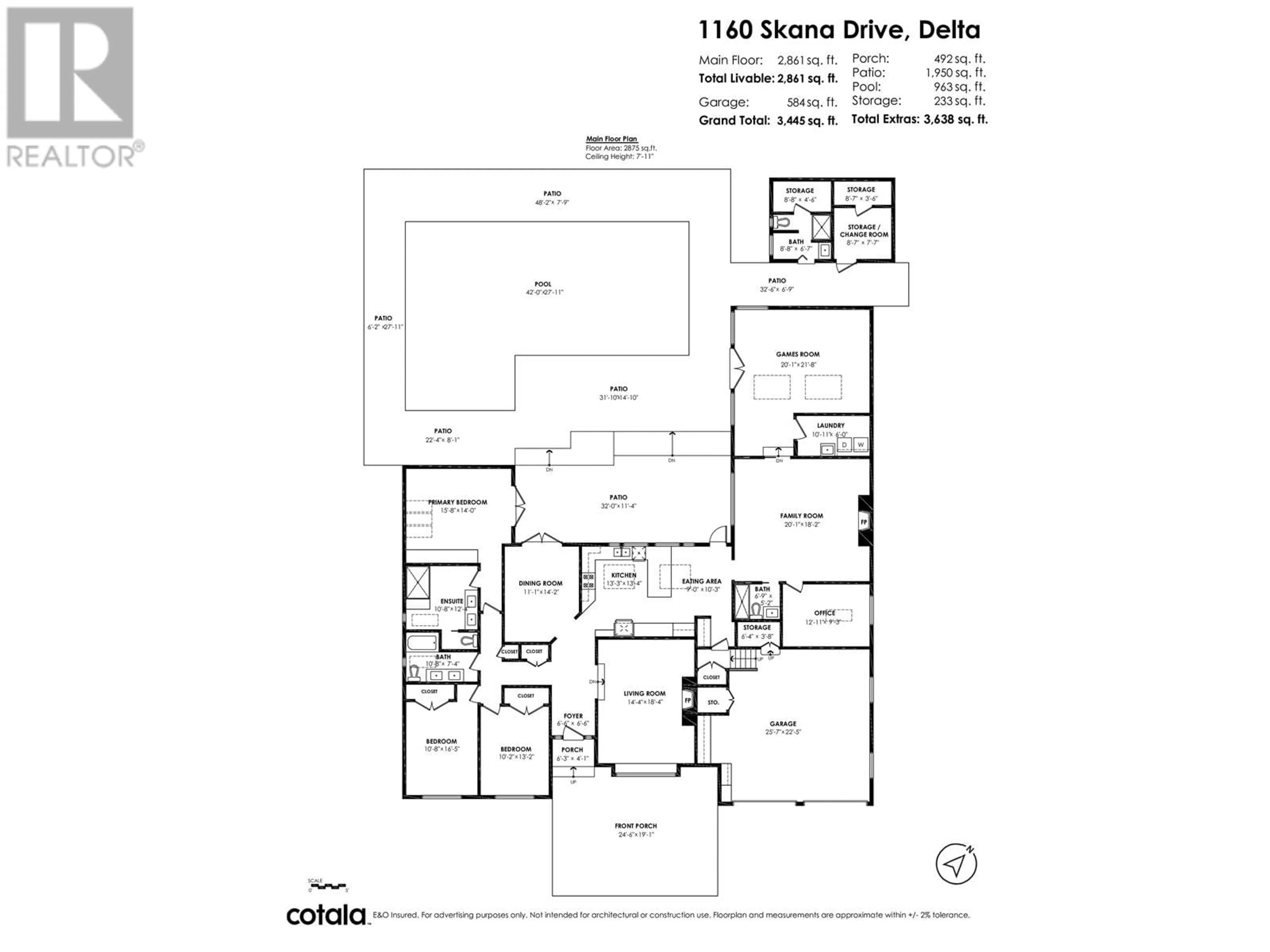 Floor plan for 1160 SKANA DRIVE, Delta British Columbia V4M2L4