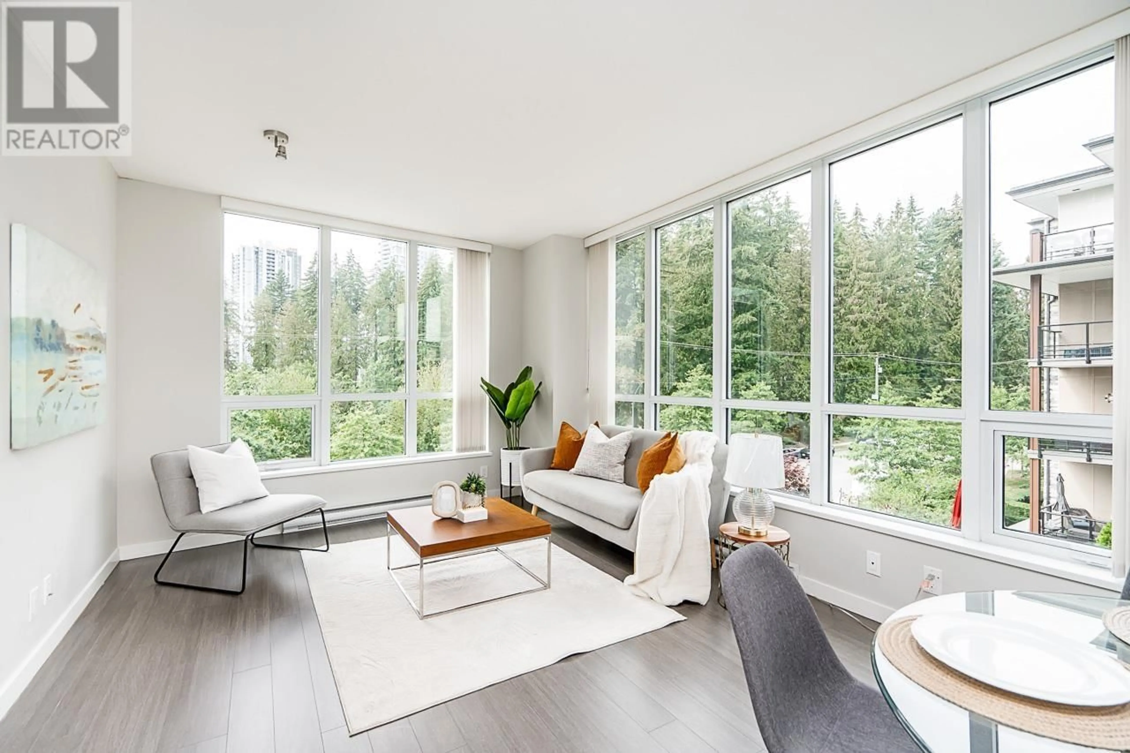 Living room, wood floors for 308 3093 WINDSOR GATE, Coquitlam British Columbia V3B0N2