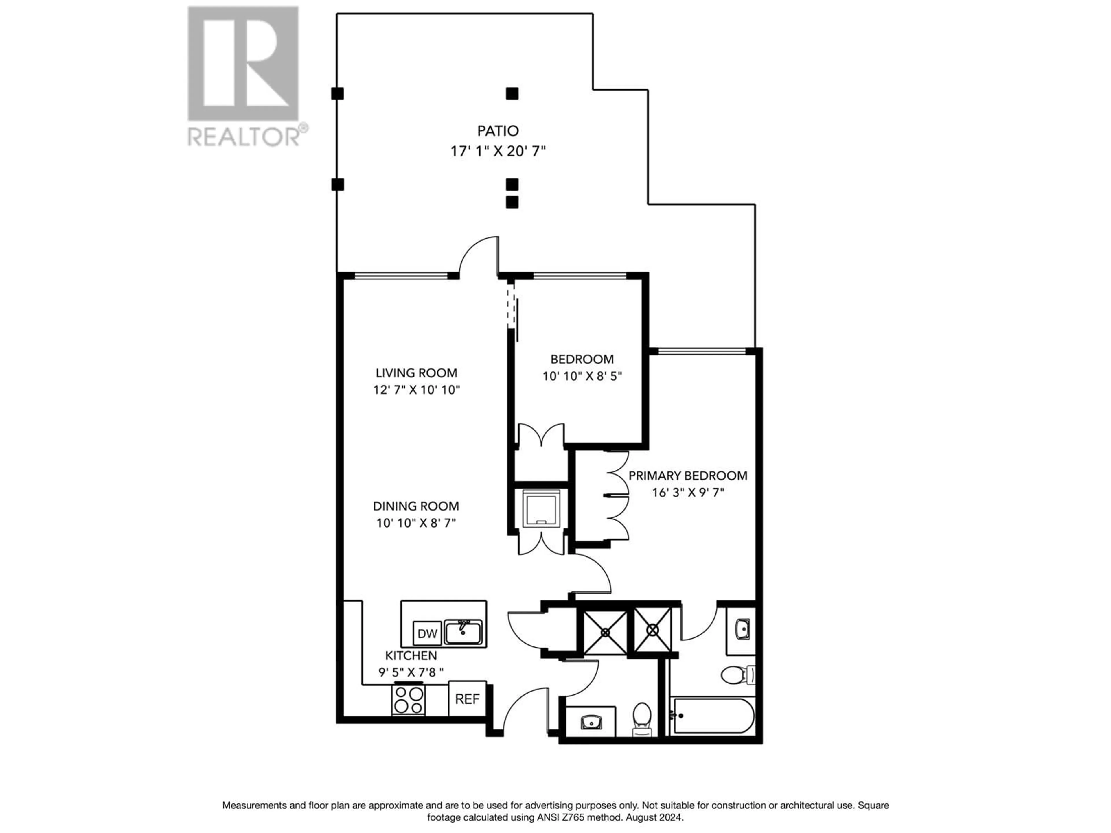 Floor plan for 203 1677 LLOYD AVENUE, North Vancouver British Columbia V7P0A9