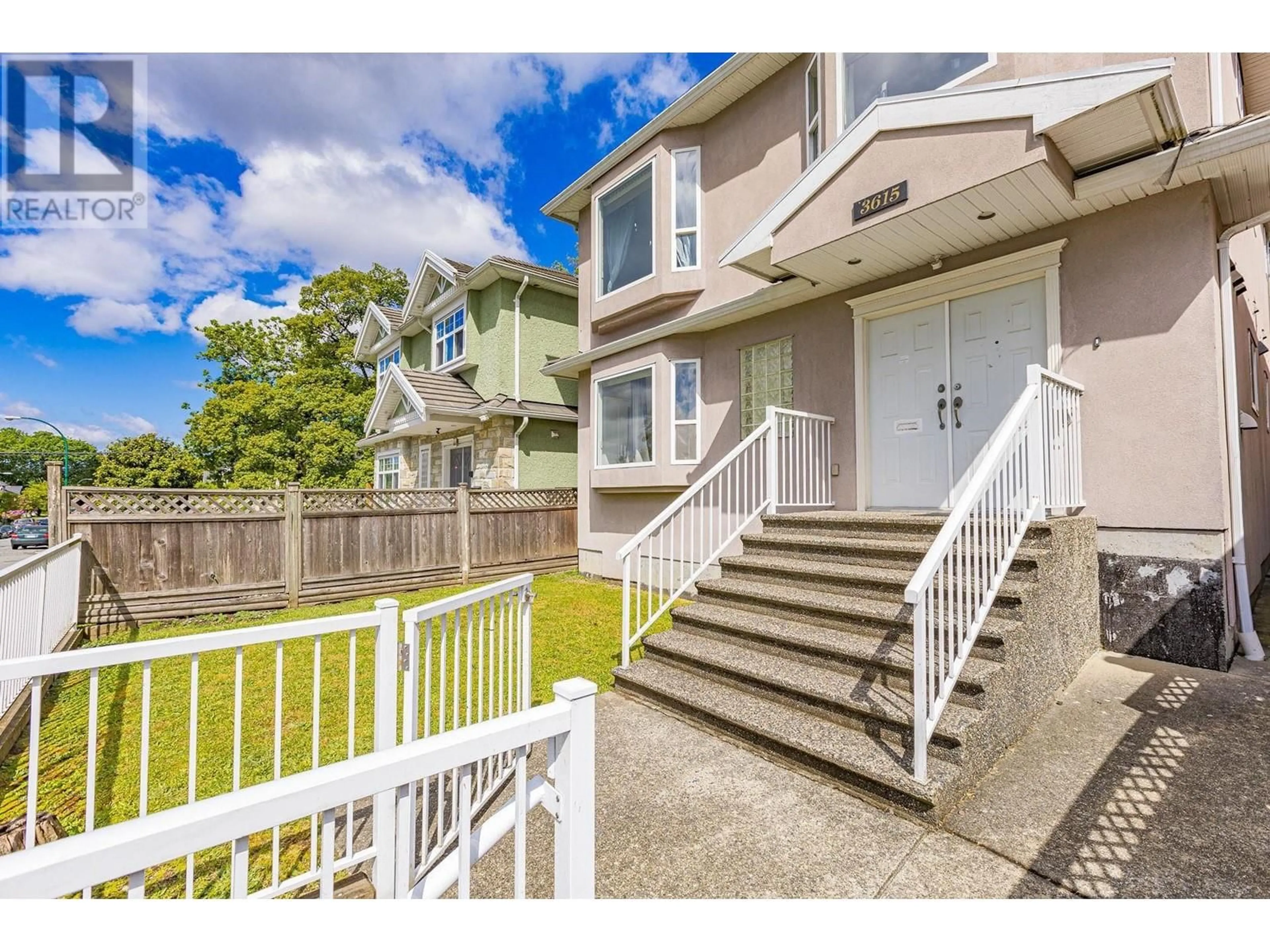 A pic from exterior of the house or condo, the fenced backyard for 3615 E GEORGIA STREET, Vancouver British Columbia V5K2M2