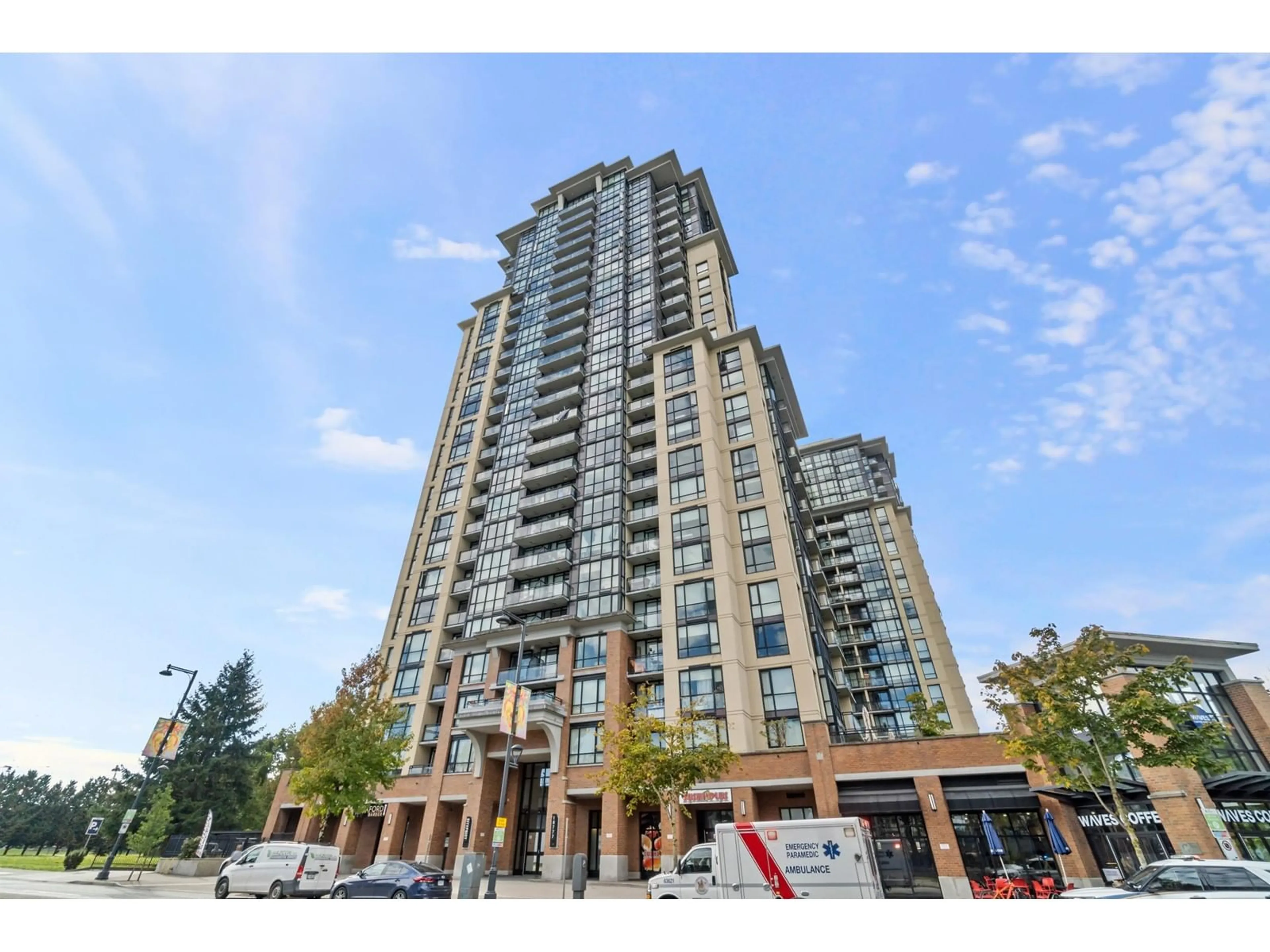 A pic from exterior of the house or condo, the street view for 609 10777 UNIVERSITY DRIVE, Surrey British Columbia V3T0E6