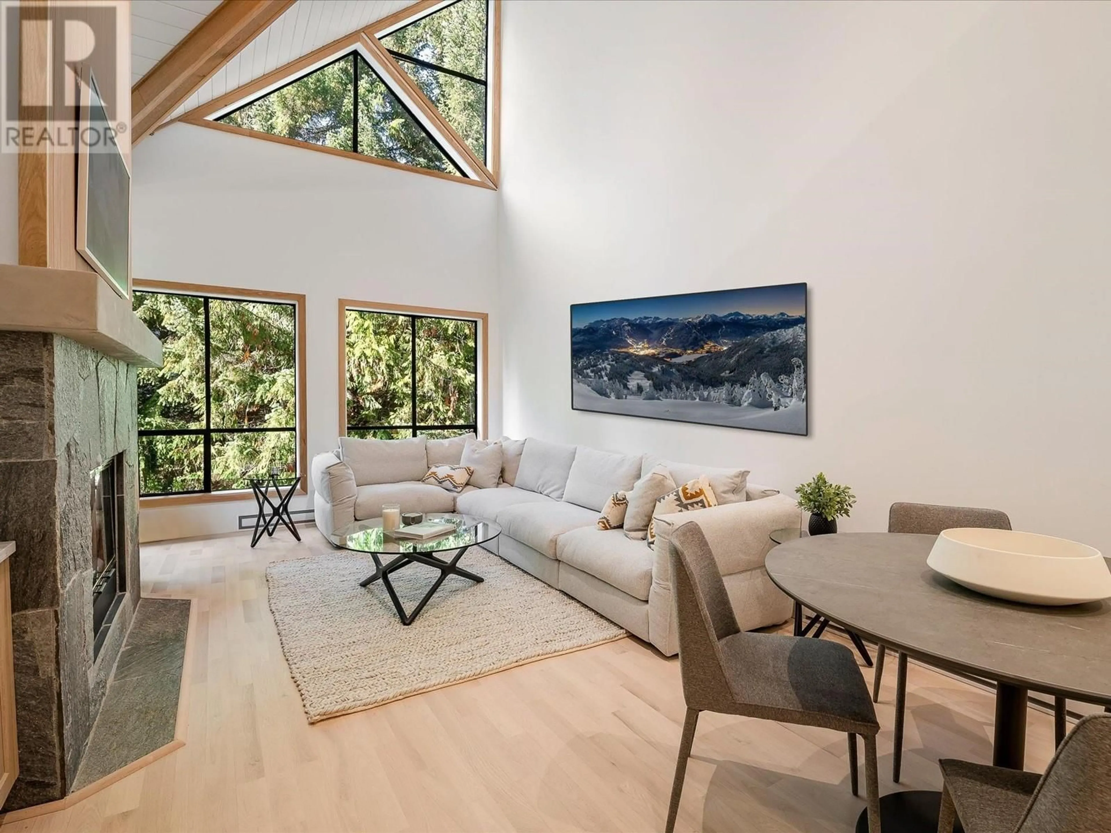 Living room, wood floors for 310 4821 SPEARHEAD DRIVE, Whistler British Columbia V8E1E8