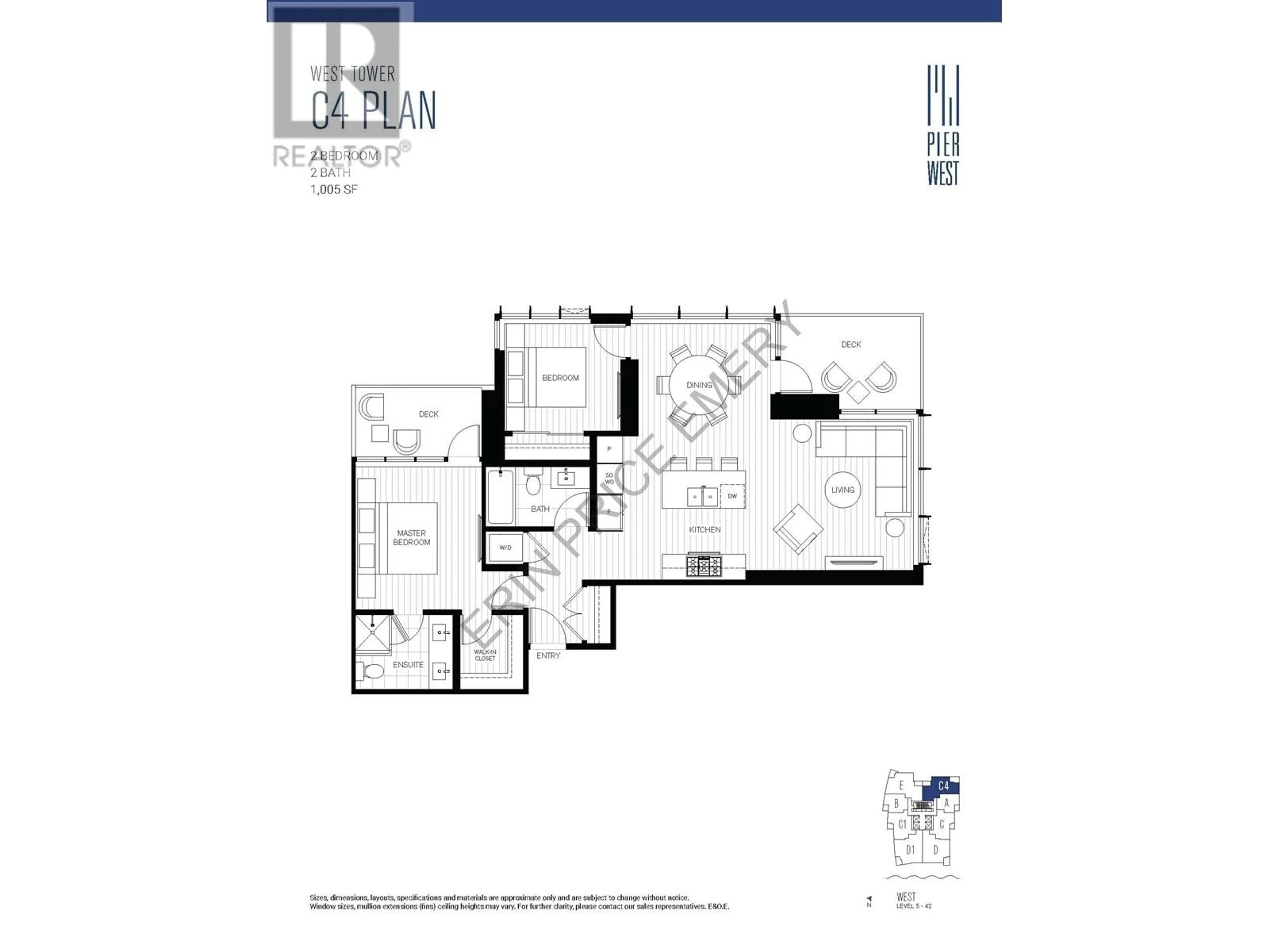 Floor plan for 904 680 QUAYSIDE DRIVE, New Westminster British Columbia V3M0P2