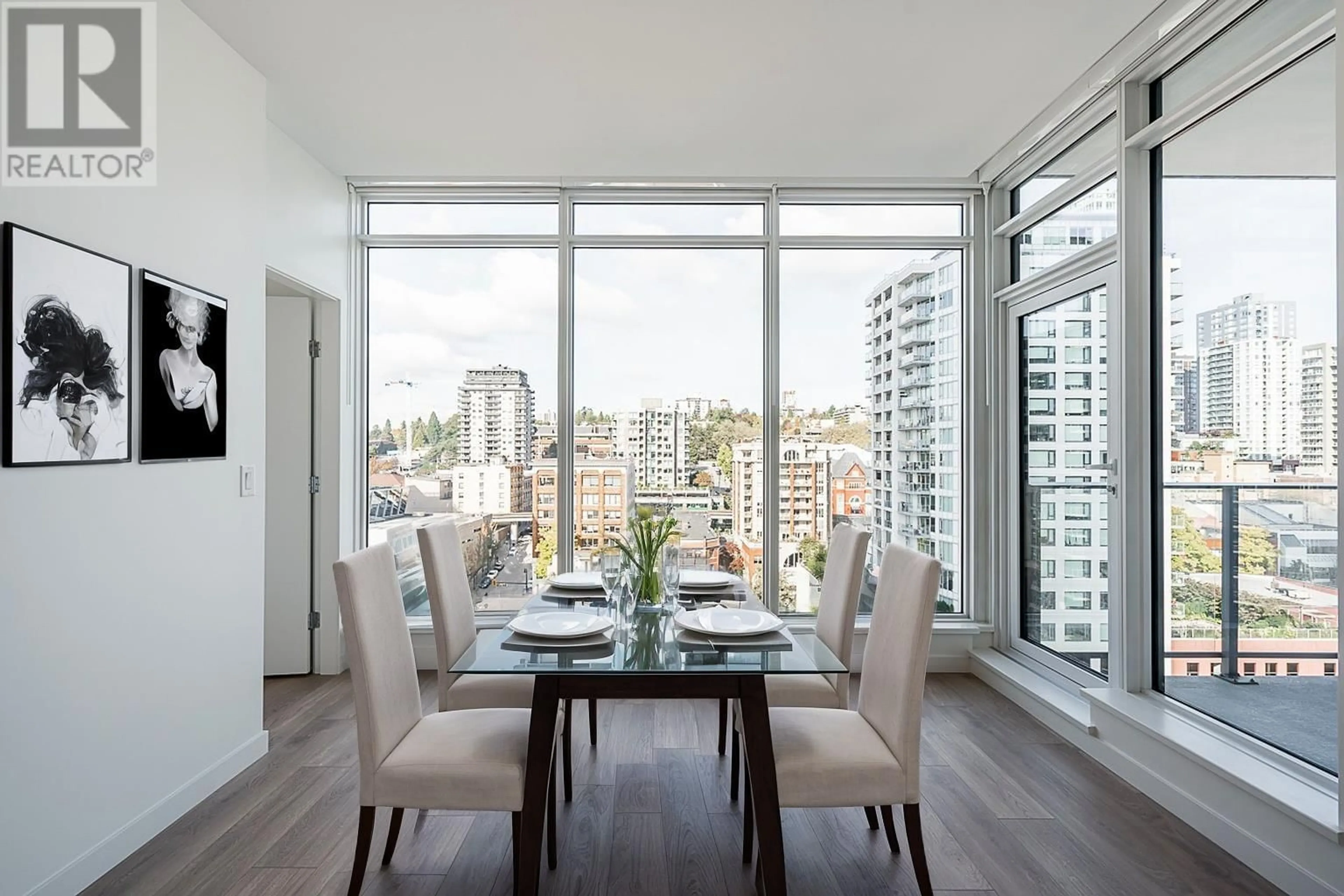 Dining room, wood floors for 904 680 QUAYSIDE DRIVE, New Westminster British Columbia V3M0P2