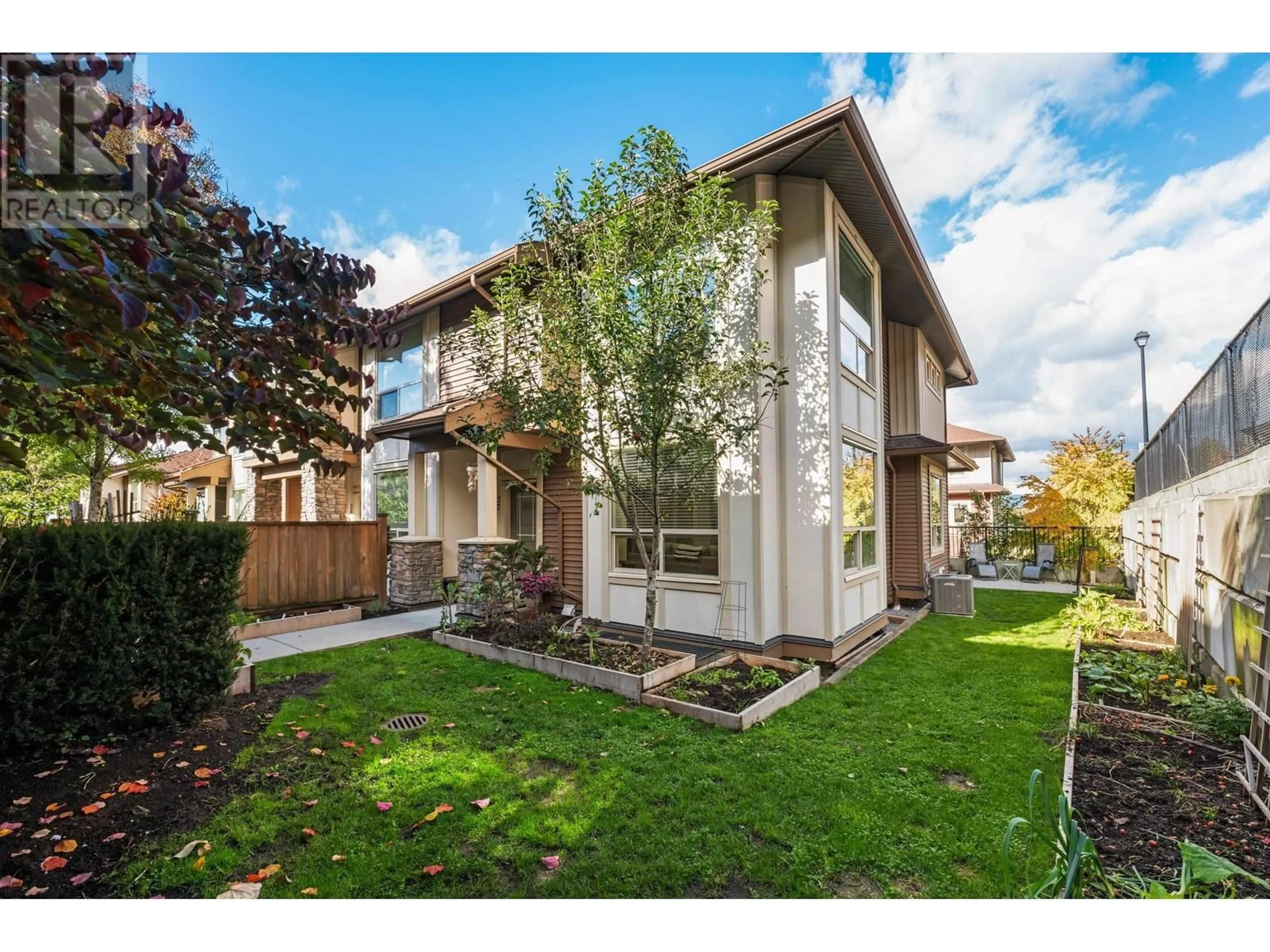 Frontside or backside of a home, the fenced backyard for 27 10480 248 STREET, Maple Ridge British Columbia V2W0J4