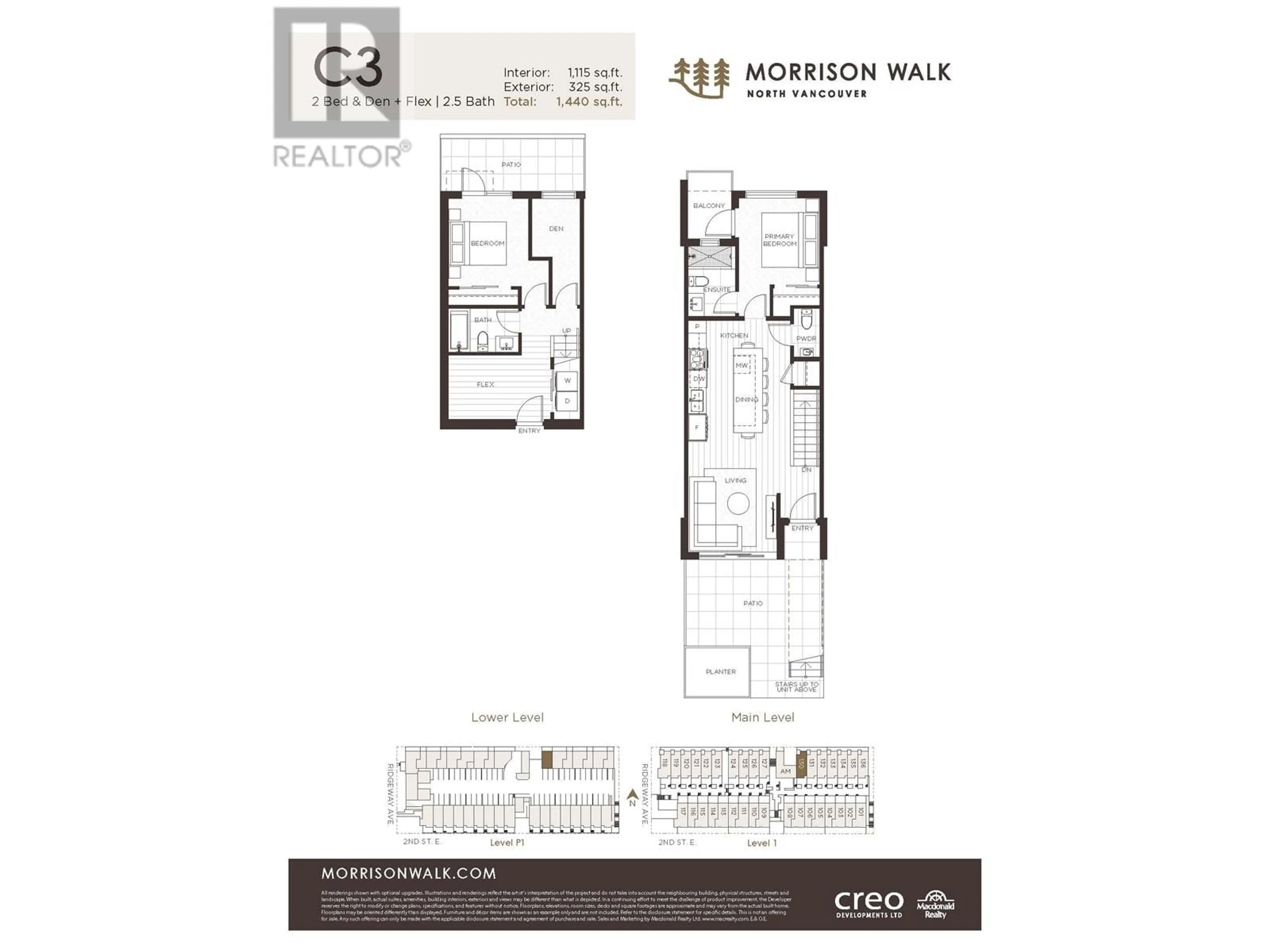 Floor plan for 130 602 E 2ND STREET, North Vancouver British Columbia V7L1G7