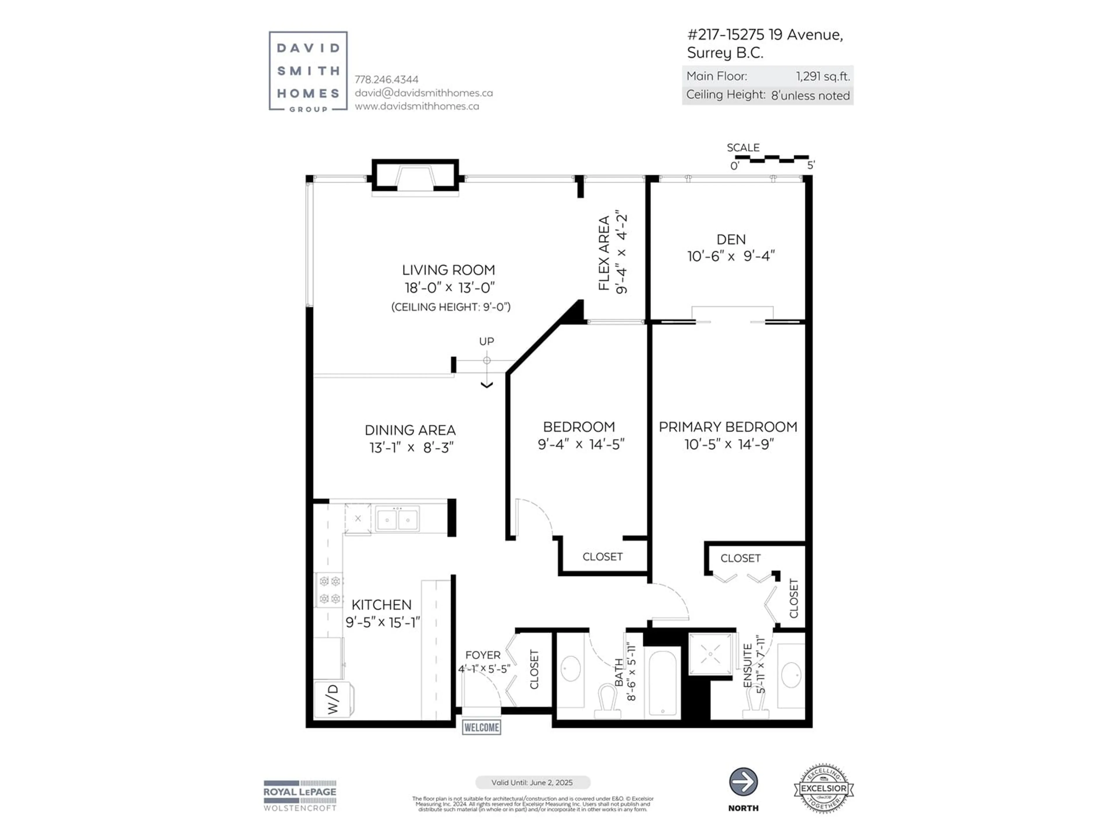 Floor plan for 217 15275 19 AVENUE, Surrey British Columbia V4A1X6