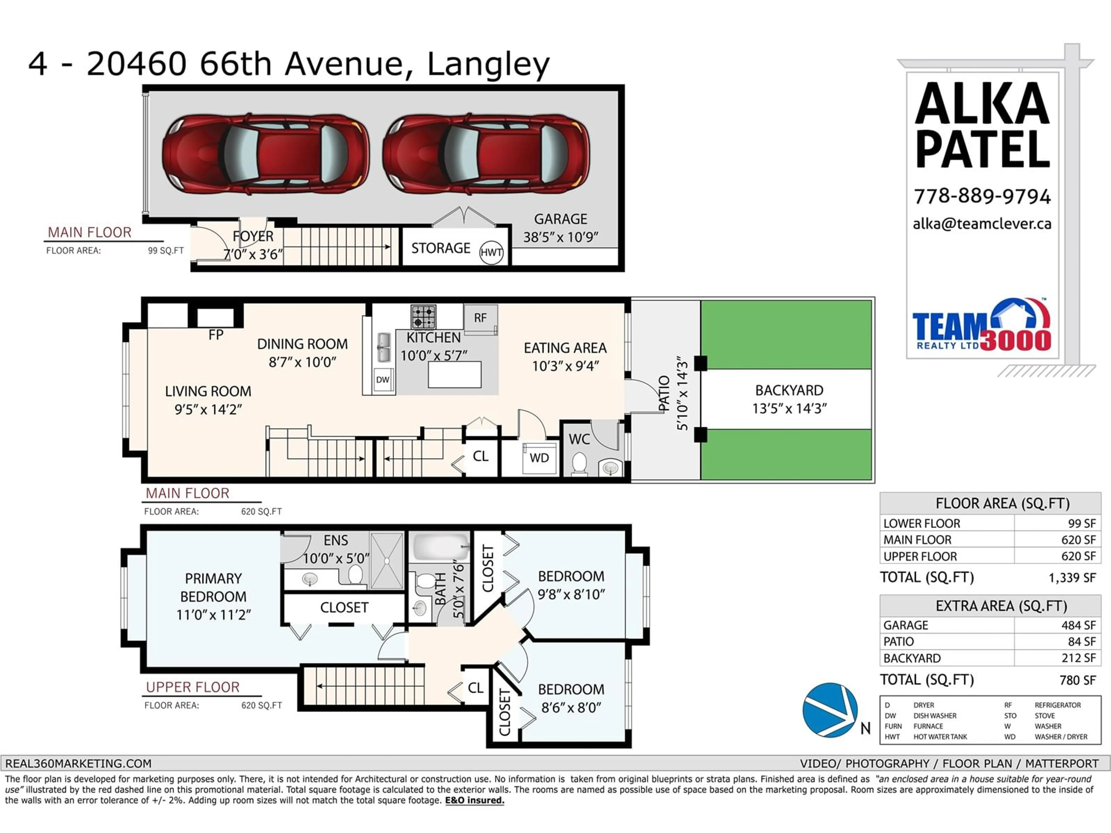 Floor plan for 4 20460 66 AVENUE, Langley British Columbia V2Y3B6