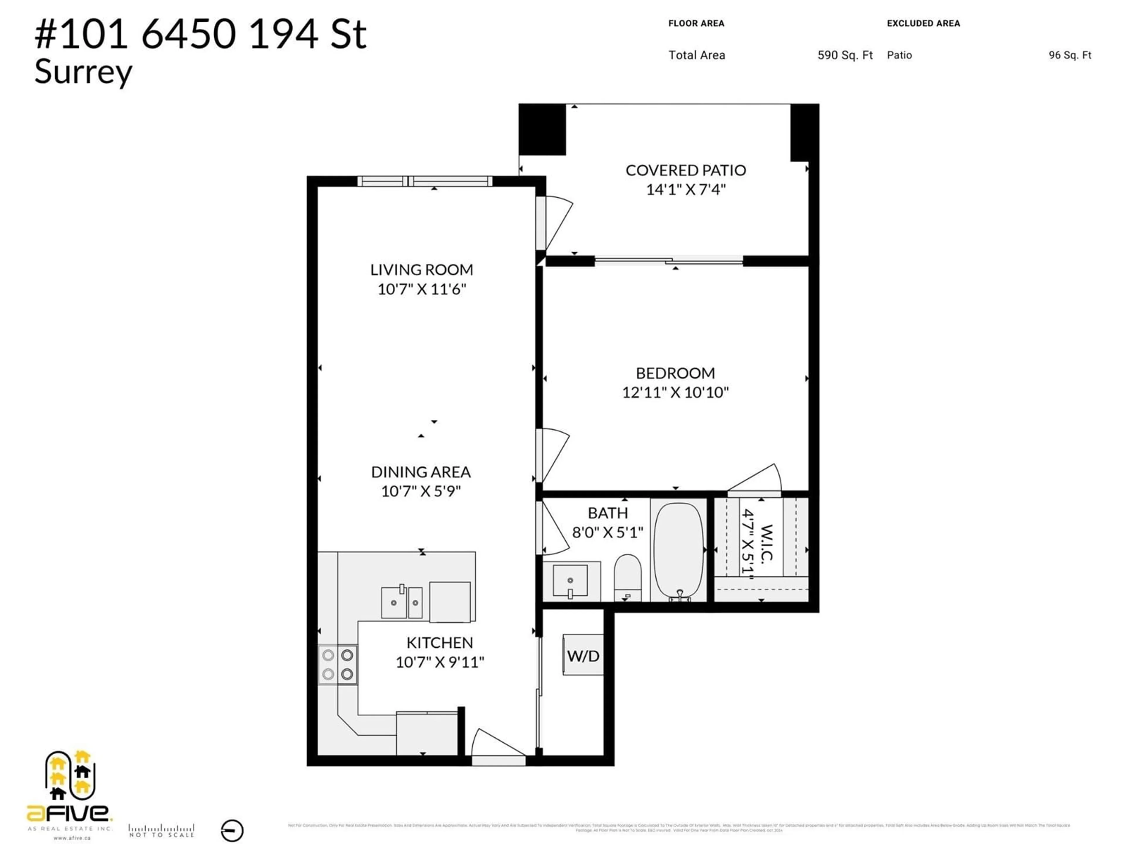 Floor plan for 101 6450 194 STREET, Surrey British Columbia V4N6J8