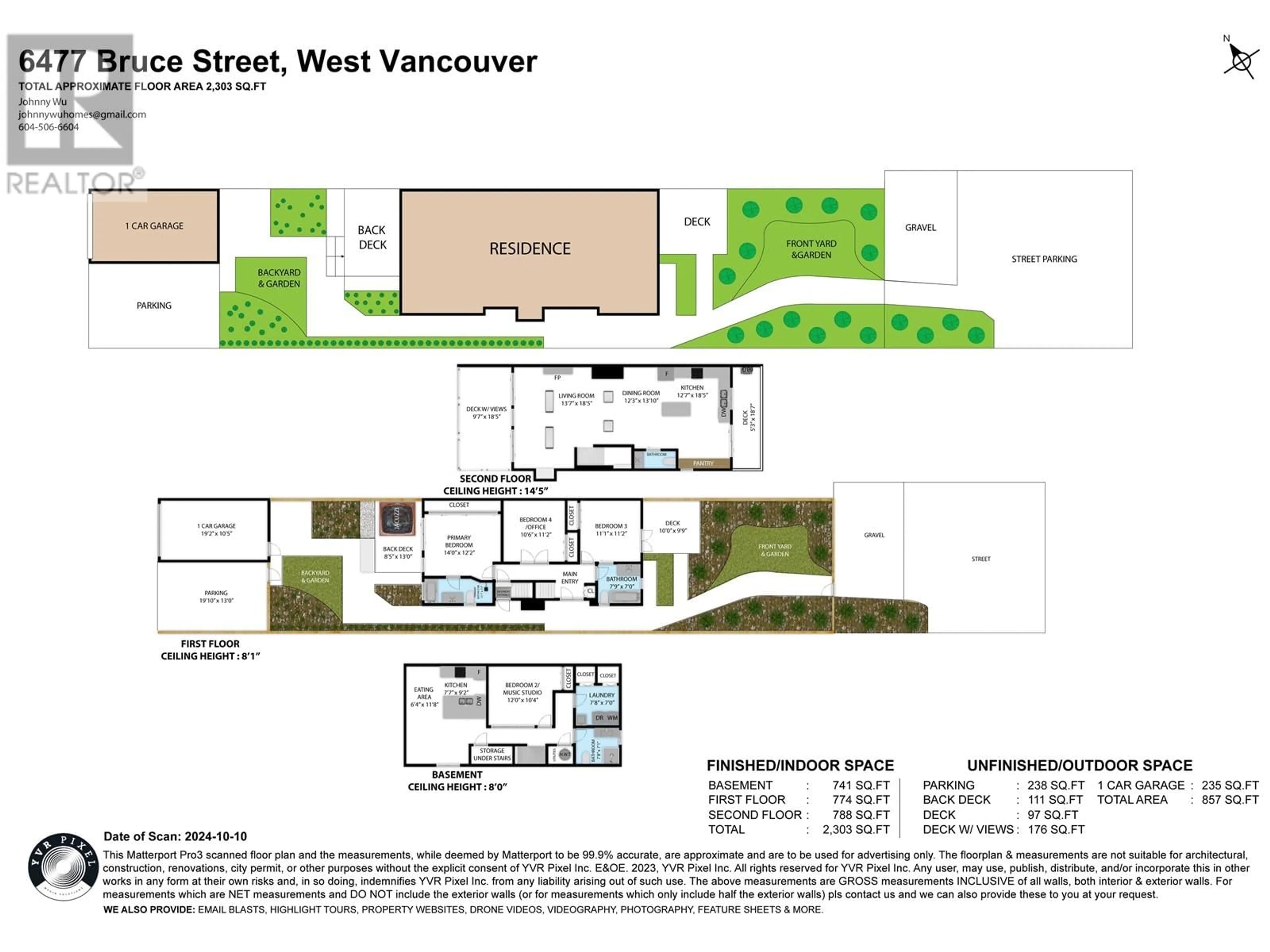 Floor plan for 6477 BRUCE STREET, West Vancouver British Columbia V7W2G7