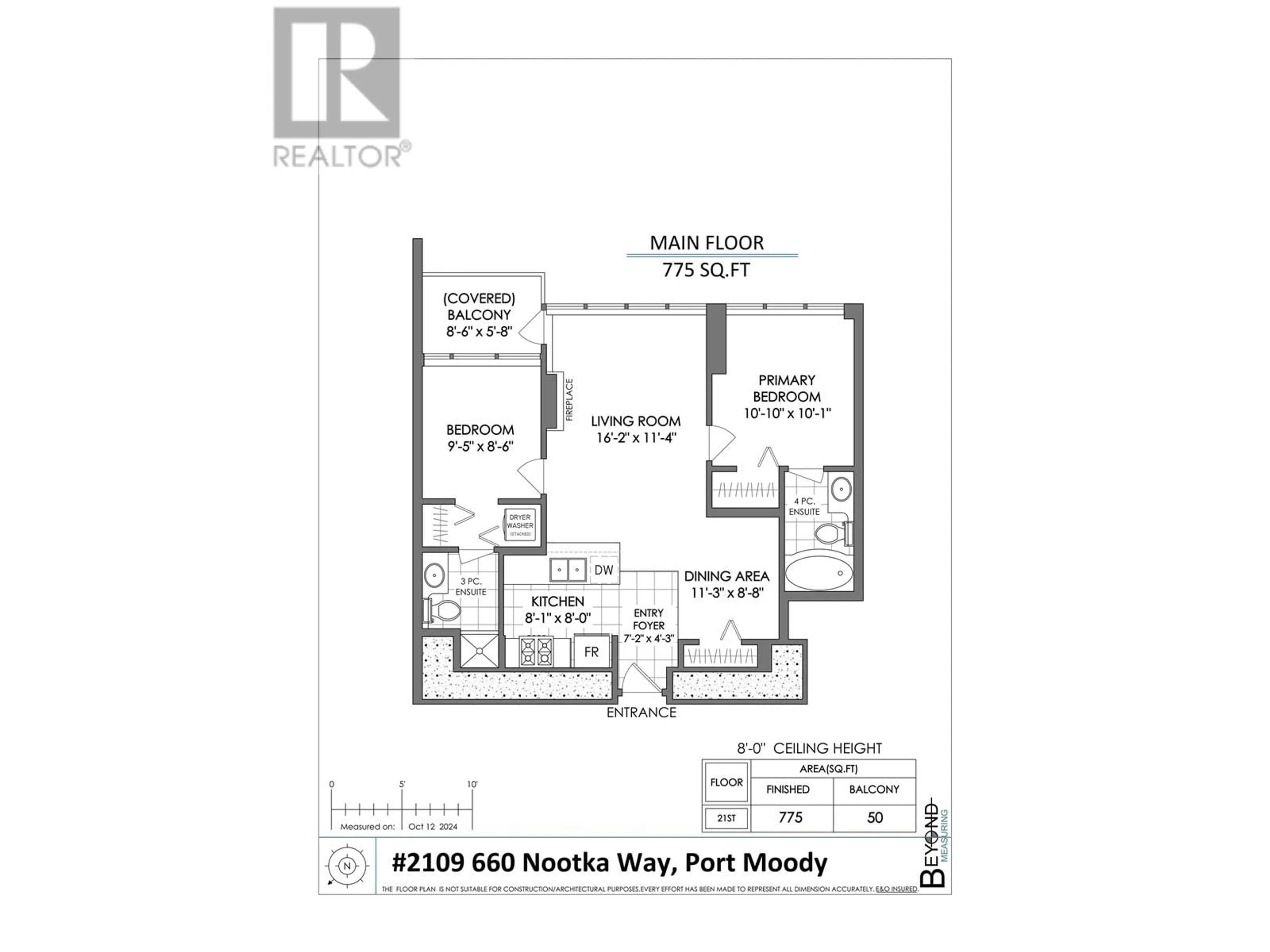 Floor plan for 2109 660 NOOTKA WAY, Port Moody British Columbia V3H0B7