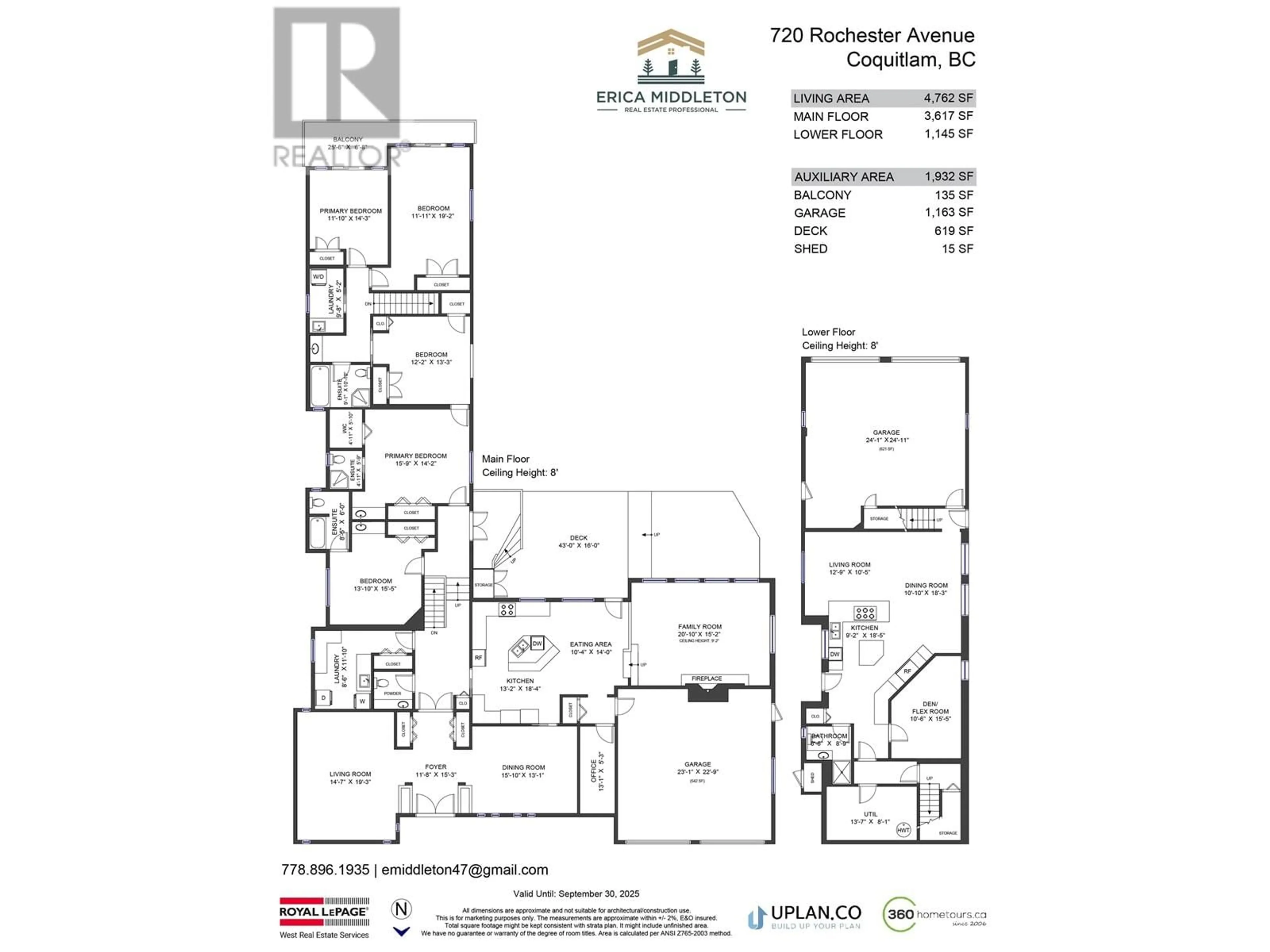 Floor plan for 720 ROCHESTER AVENUE, Coquitlam British Columbia V3K2V8