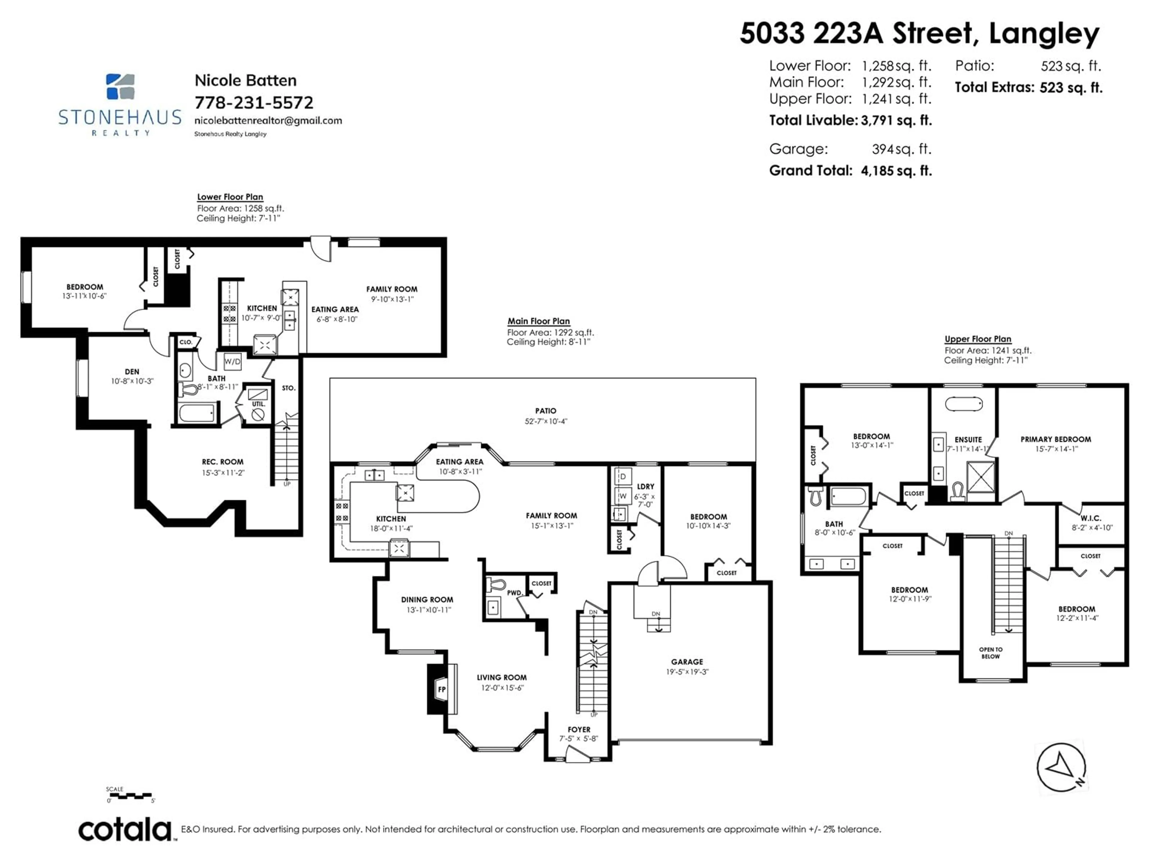 Floor plan for 5033 223A STREET, Langley British Columbia V2Y2V2