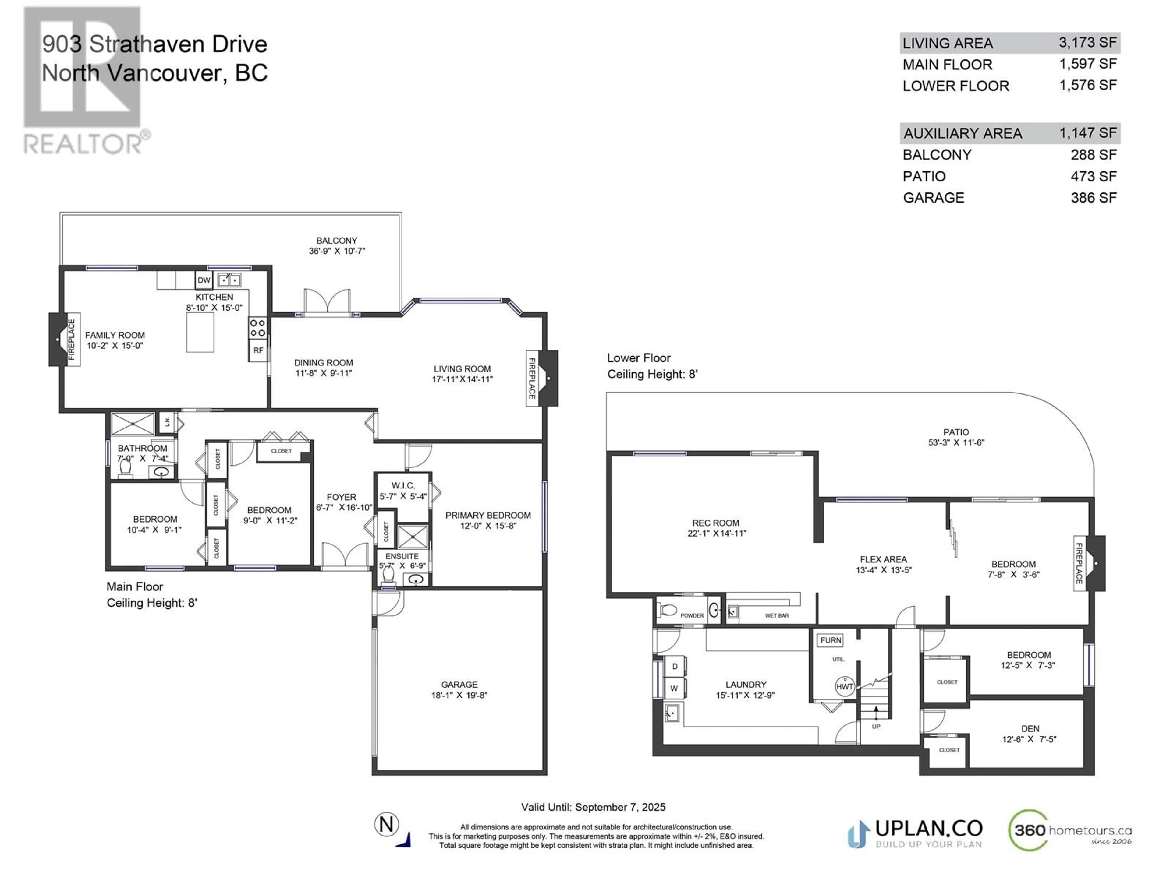 Floor plan for 903 STRATHAVEN DRIVE, North Vancouver British Columbia V7H2K1