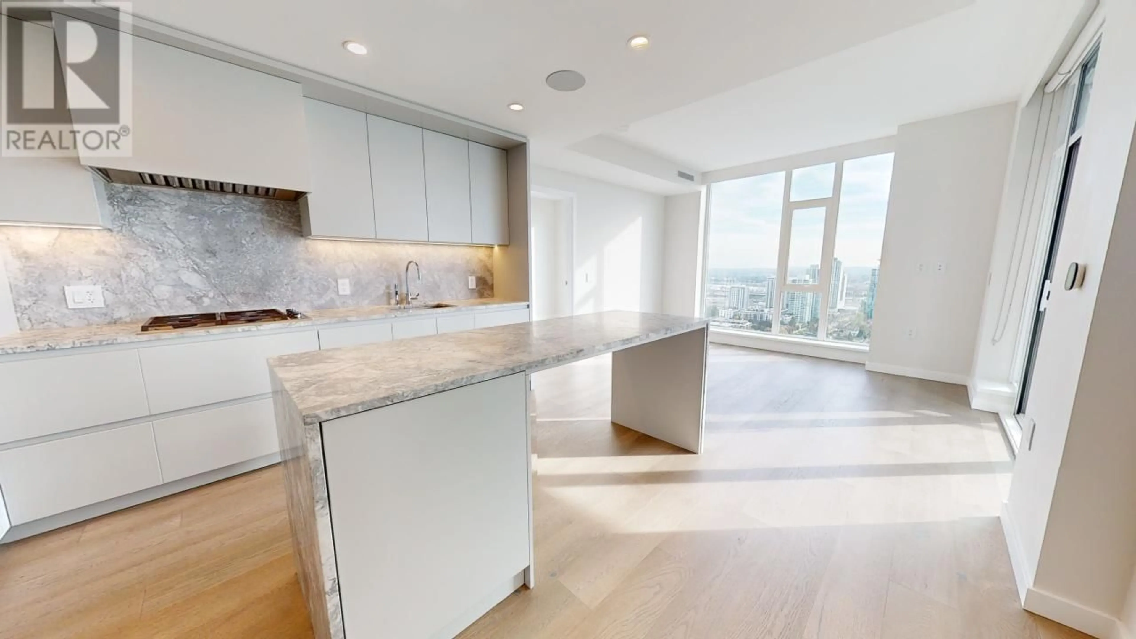 Open concept kitchen for 2104 7418 PAULSON STREET, Vancouver British Columbia V6P0K2