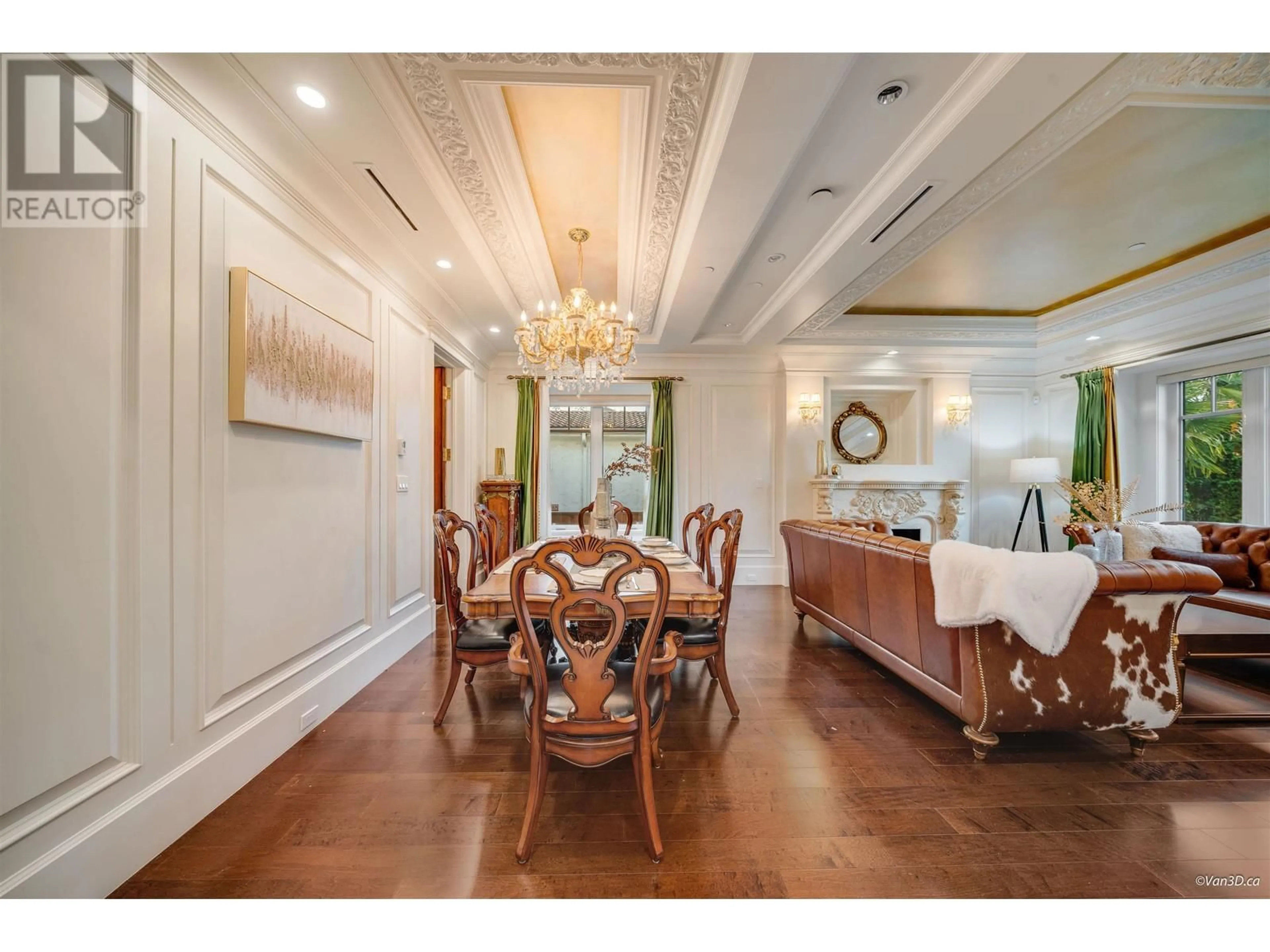 Dining room, wood floors for 1332 W 47TH AVENUE, Vancouver British Columbia V6M2L8