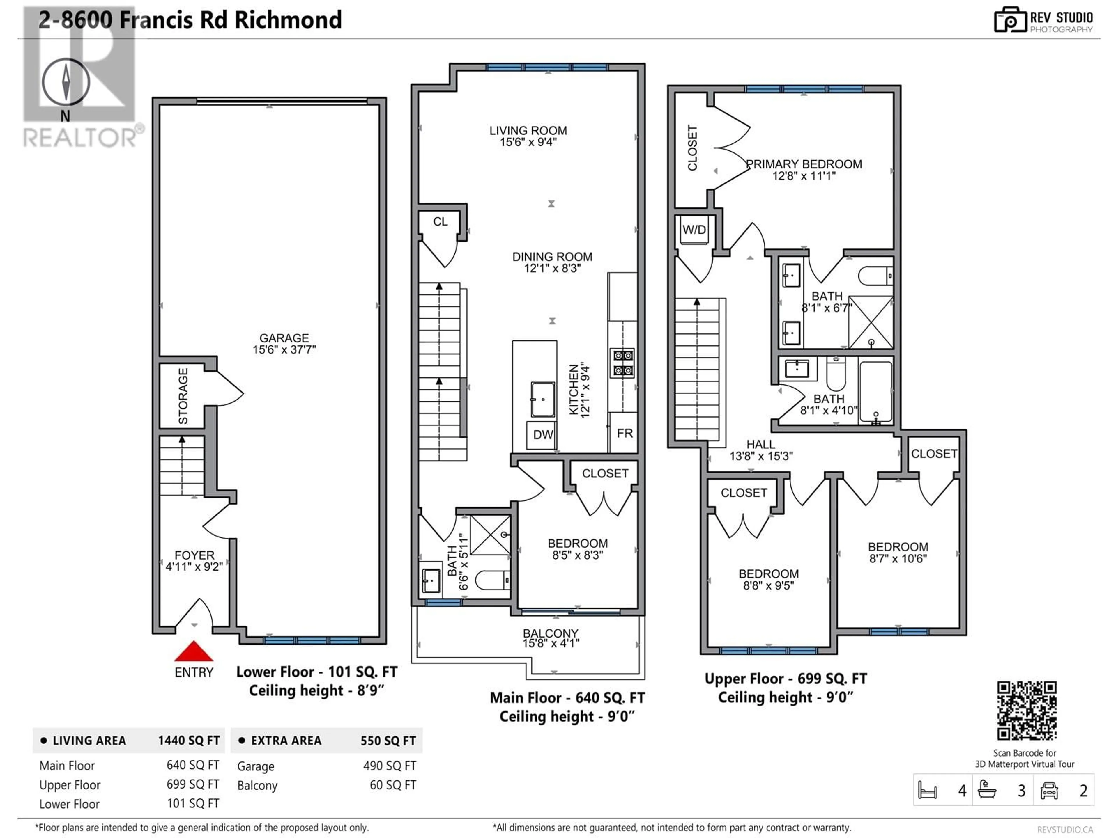 Floor plan for 2 8600 FRANCIS ROAD, Richmond British Columbia V6Y1A6