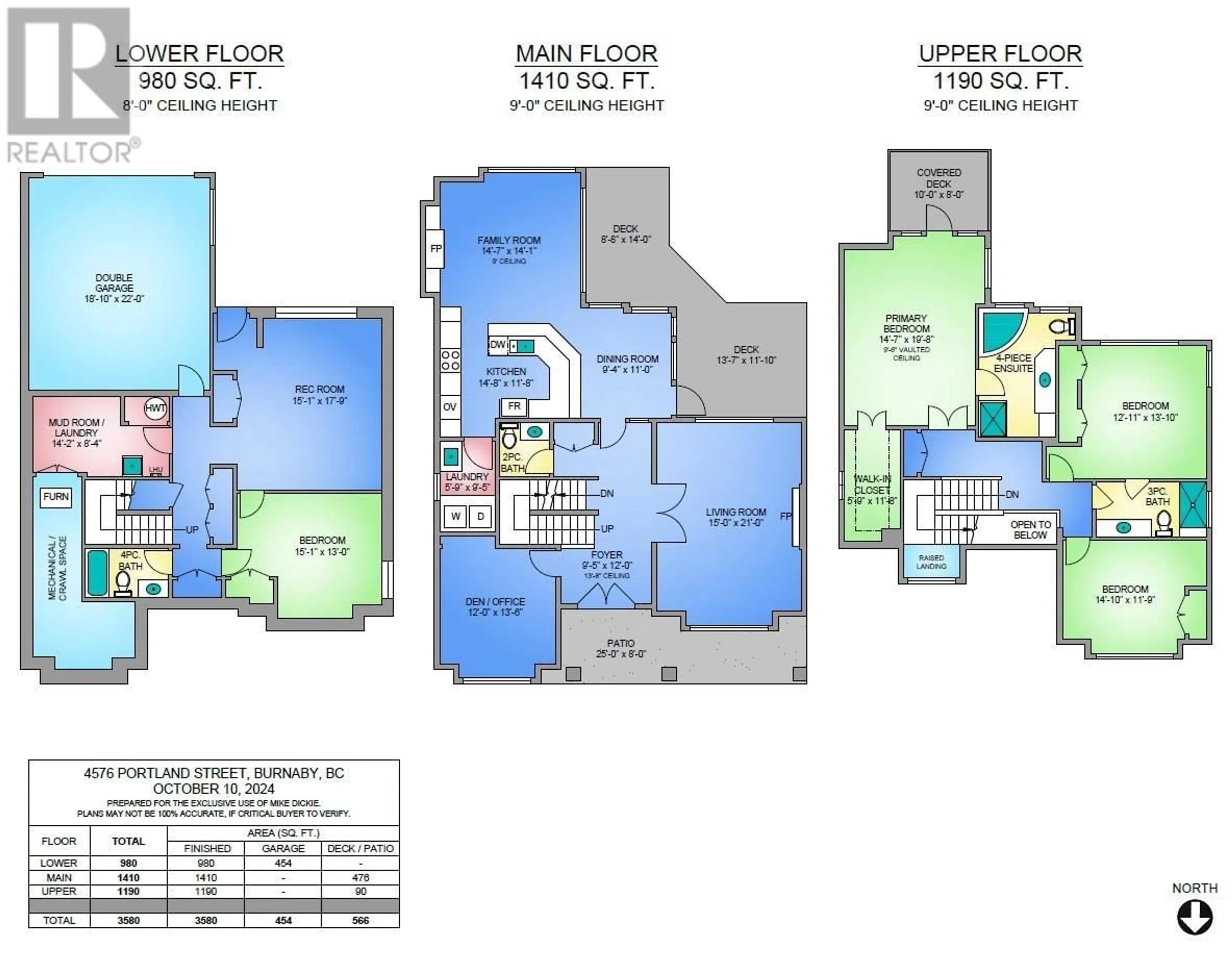 Floor plan for 4576 PORTLAND STREET, Burnaby British Columbia V5J2N9