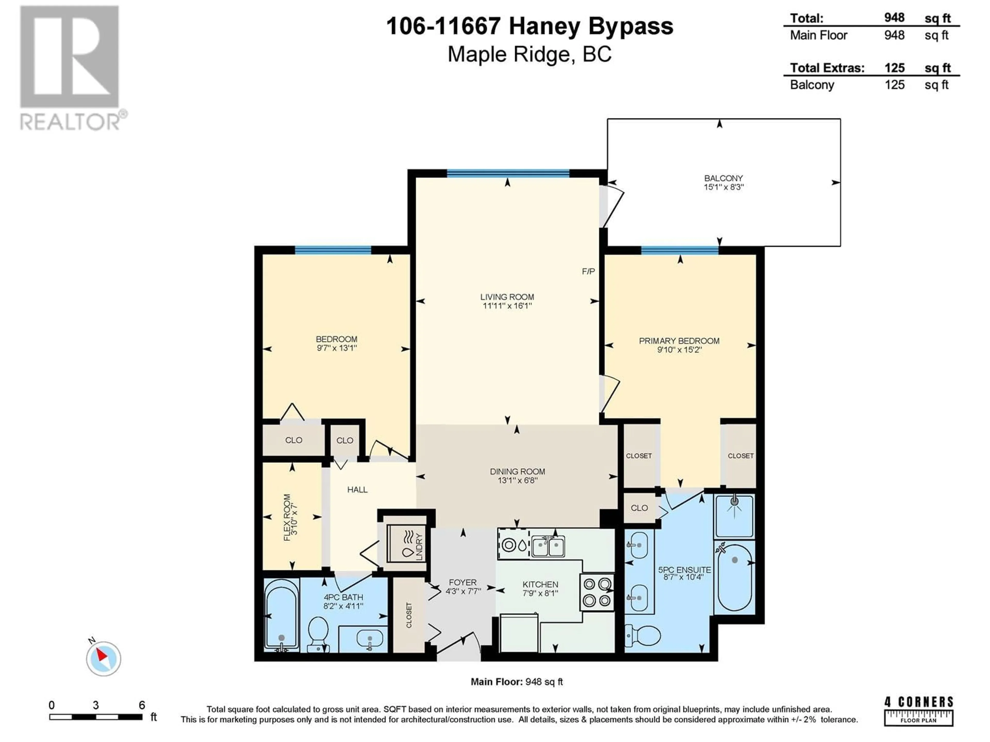 Floor plan for 106 11667 HANEY BYPASS, Maple Ridge British Columbia V2X8W9