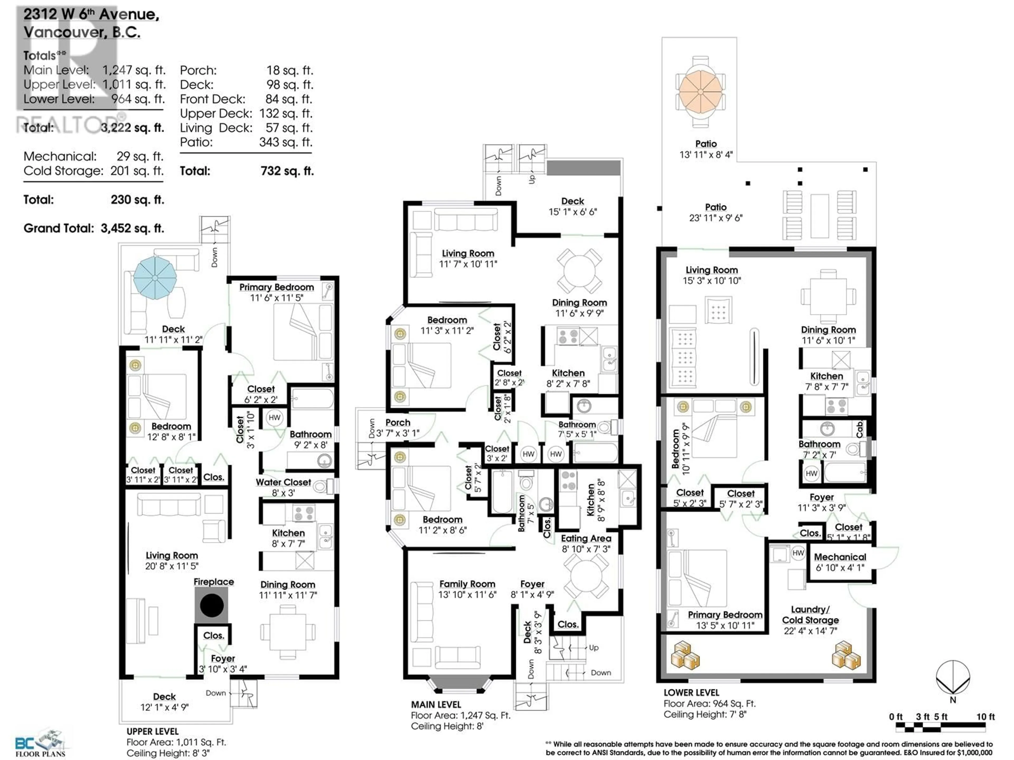 Floor plan for 2312 2318 W 6TH AVENUE, Vancouver British Columbia V6K1V9