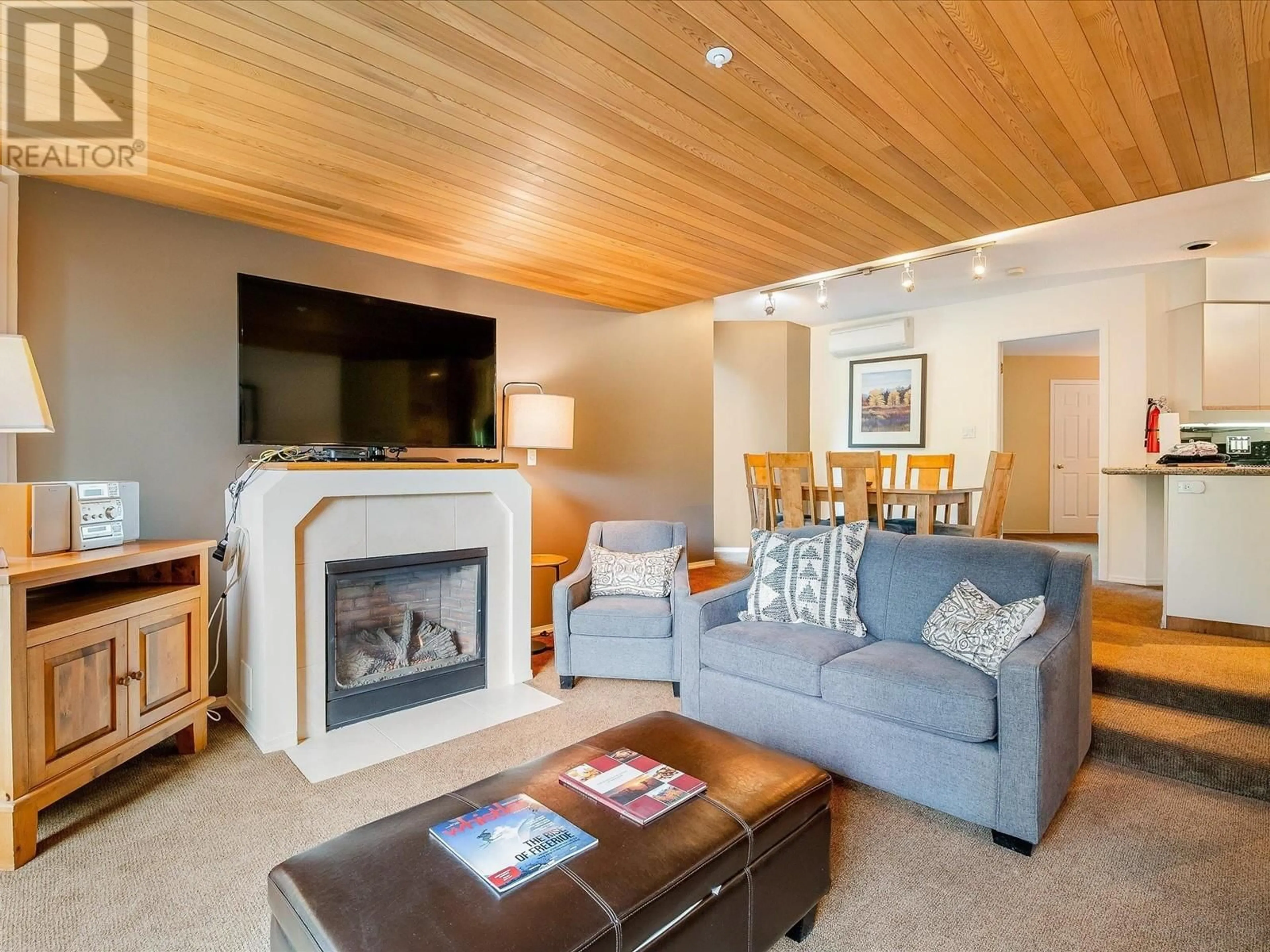 Living room, wood floors for 206 3217 BLUEBERRY DRIVE, Whistler British Columbia V8E0B8