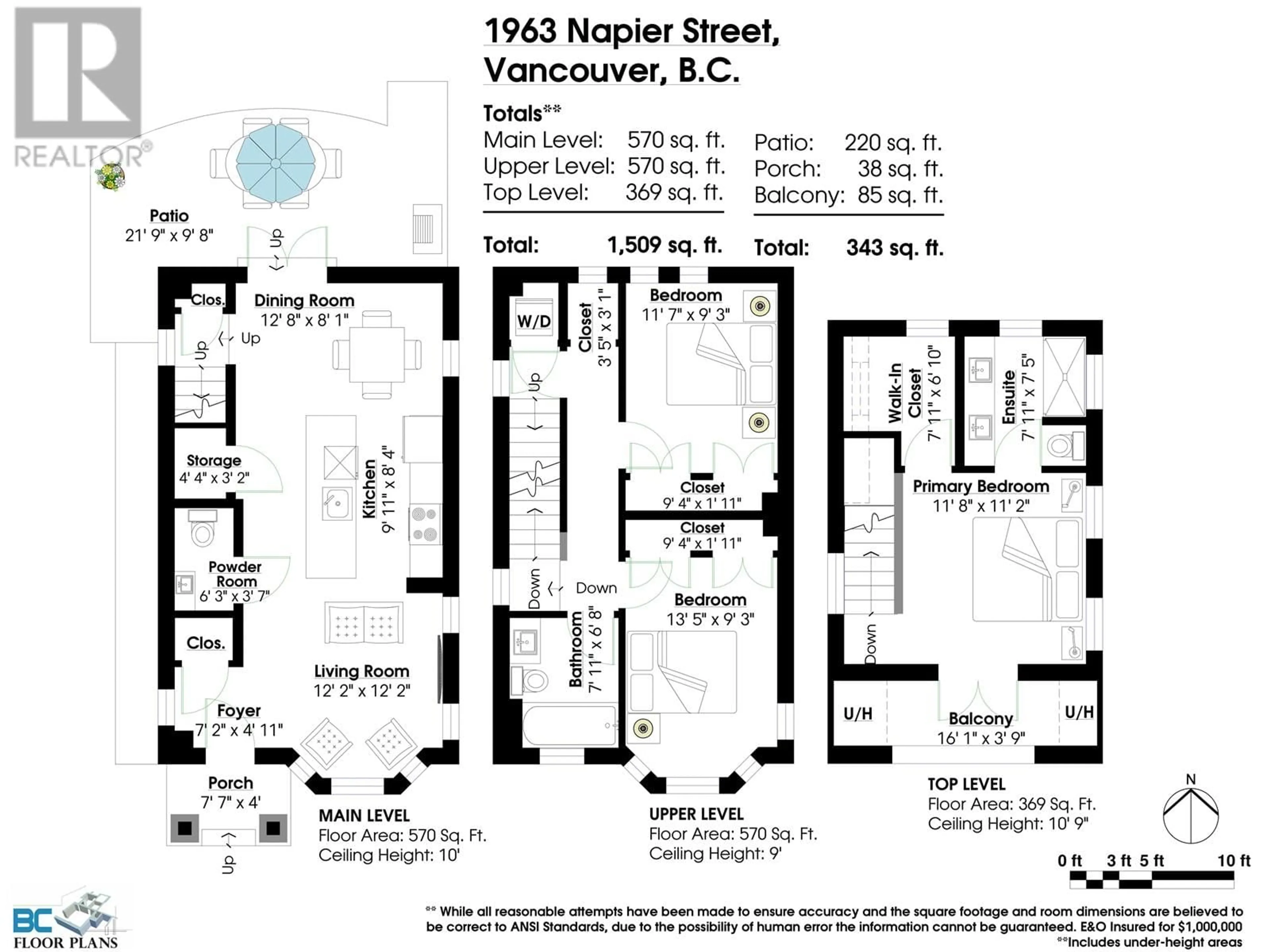 Floor plan for 1963 NAPIER STREET, Vancouver British Columbia V5L2N6