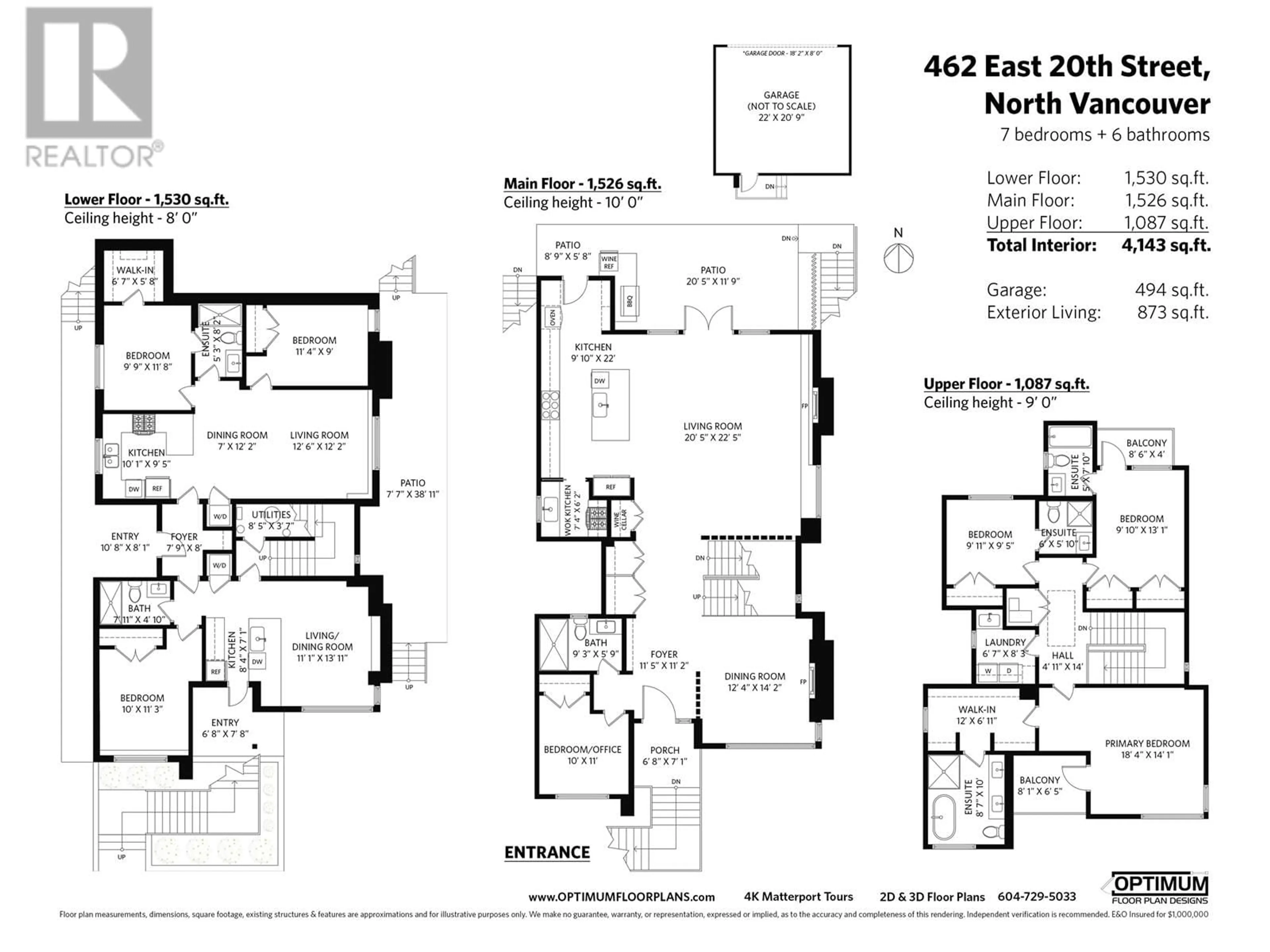 Floor plan for 462 E 20TH STREET, North Vancouver British Columbia V7L3B2