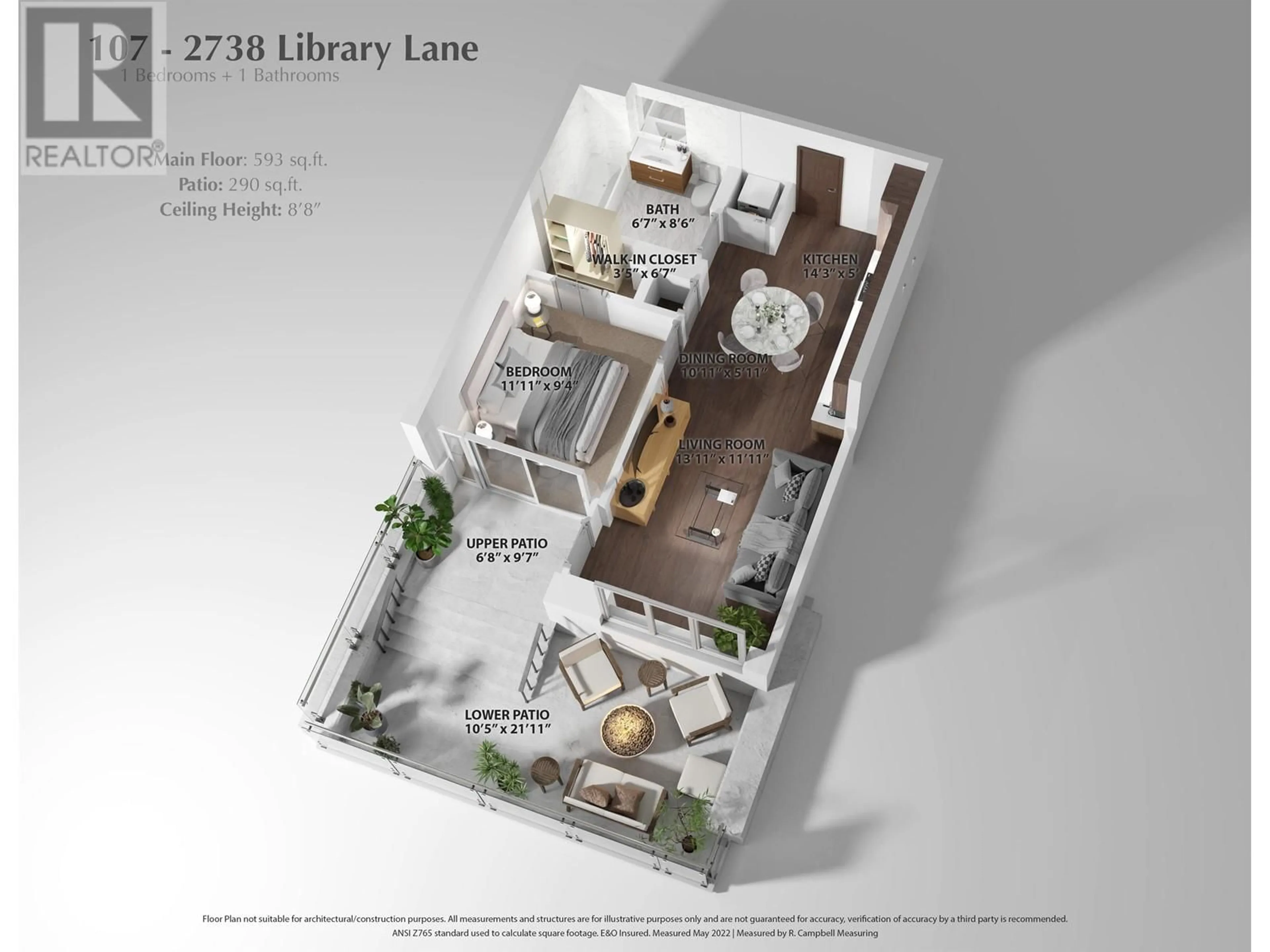 Floor plan for 108 2738 LIBRARY LANE, North Vancouver British Columbia V7J0B3