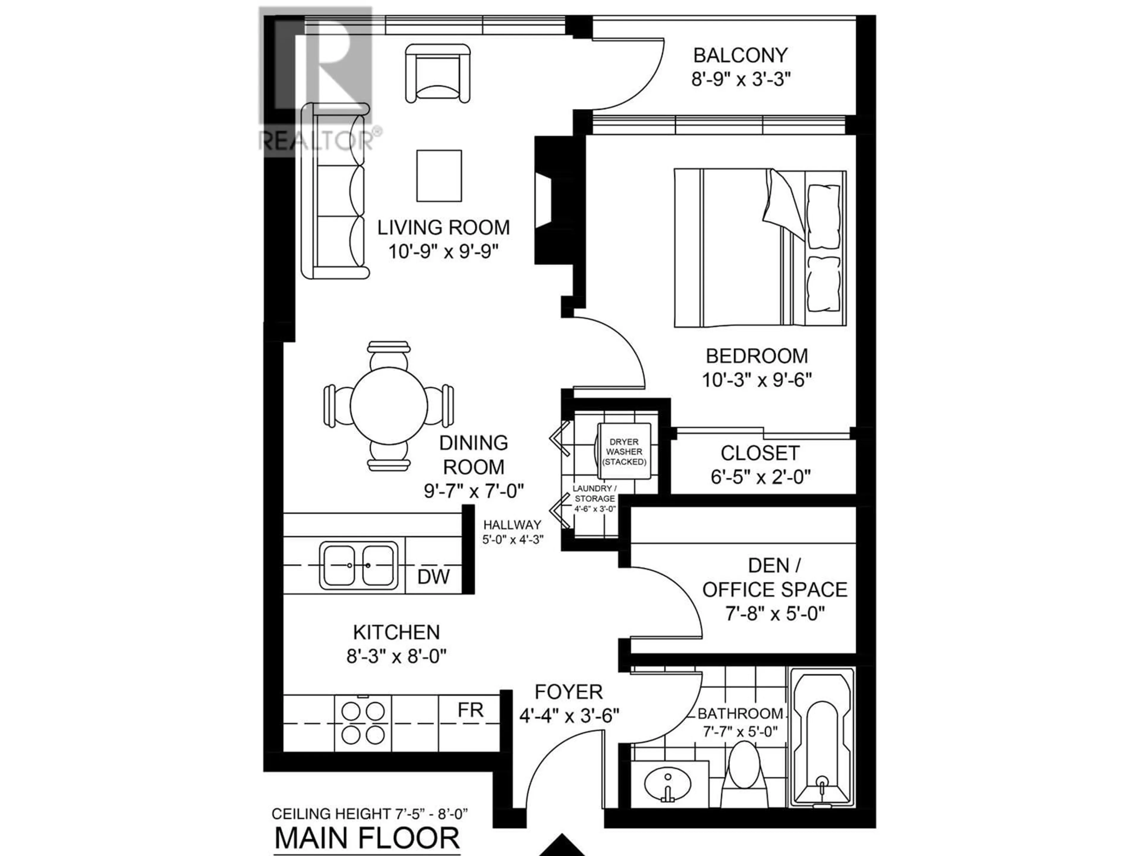 Floor plan for 1603 939 EXPO BOULEVARD, Vancouver British Columbia V6Z3G7