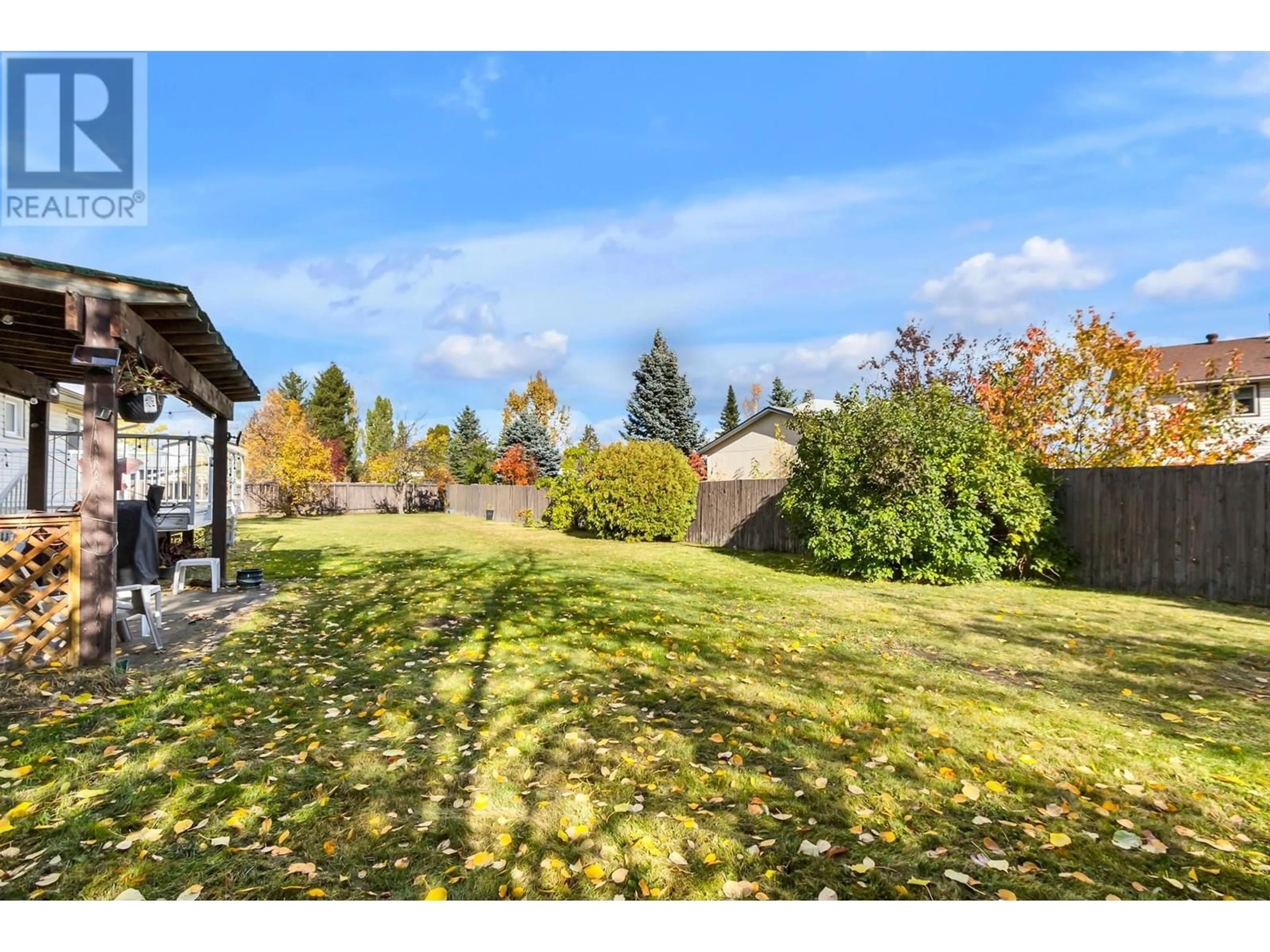 Patio, the fenced backyard for 1160 MICA AVENUE, Prince George British Columbia V2M4Z7