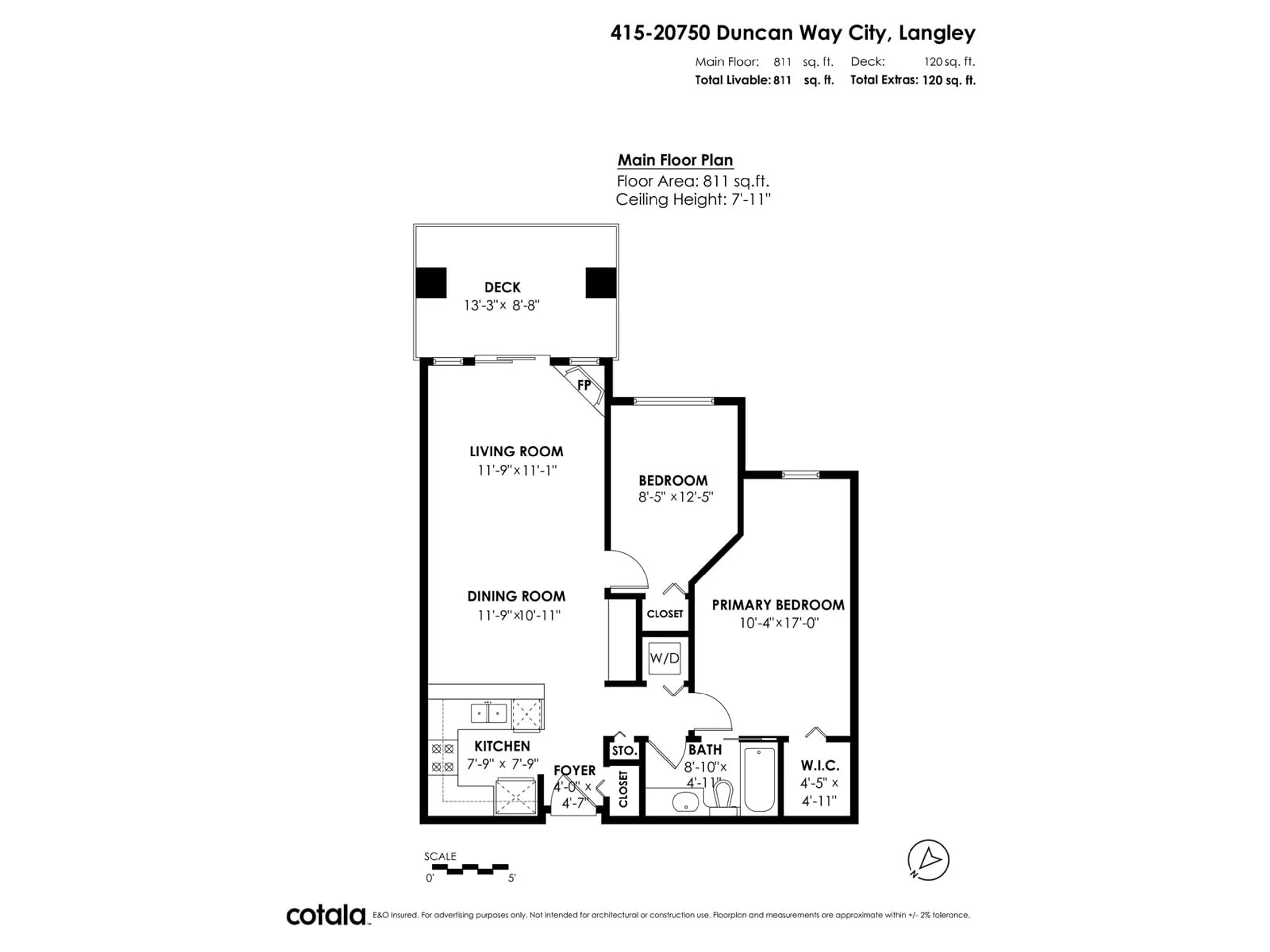 Floor plan for 415 20750 DUNCAN WAY, Langley British Columbia V3A9J6