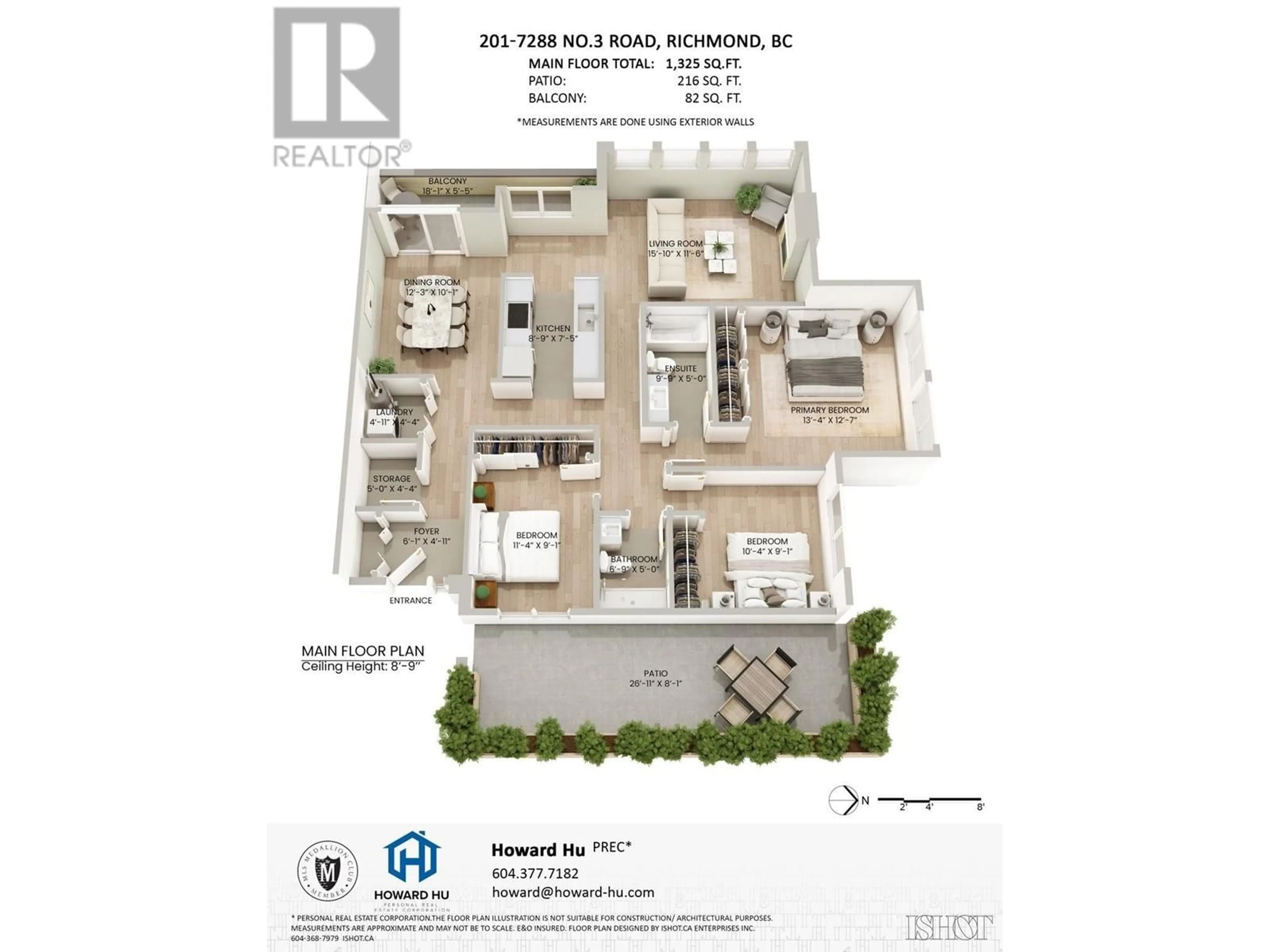 Floor plan for 201 7288 NO. 3 ROAD, Richmond British Columbia V6Y3Y1