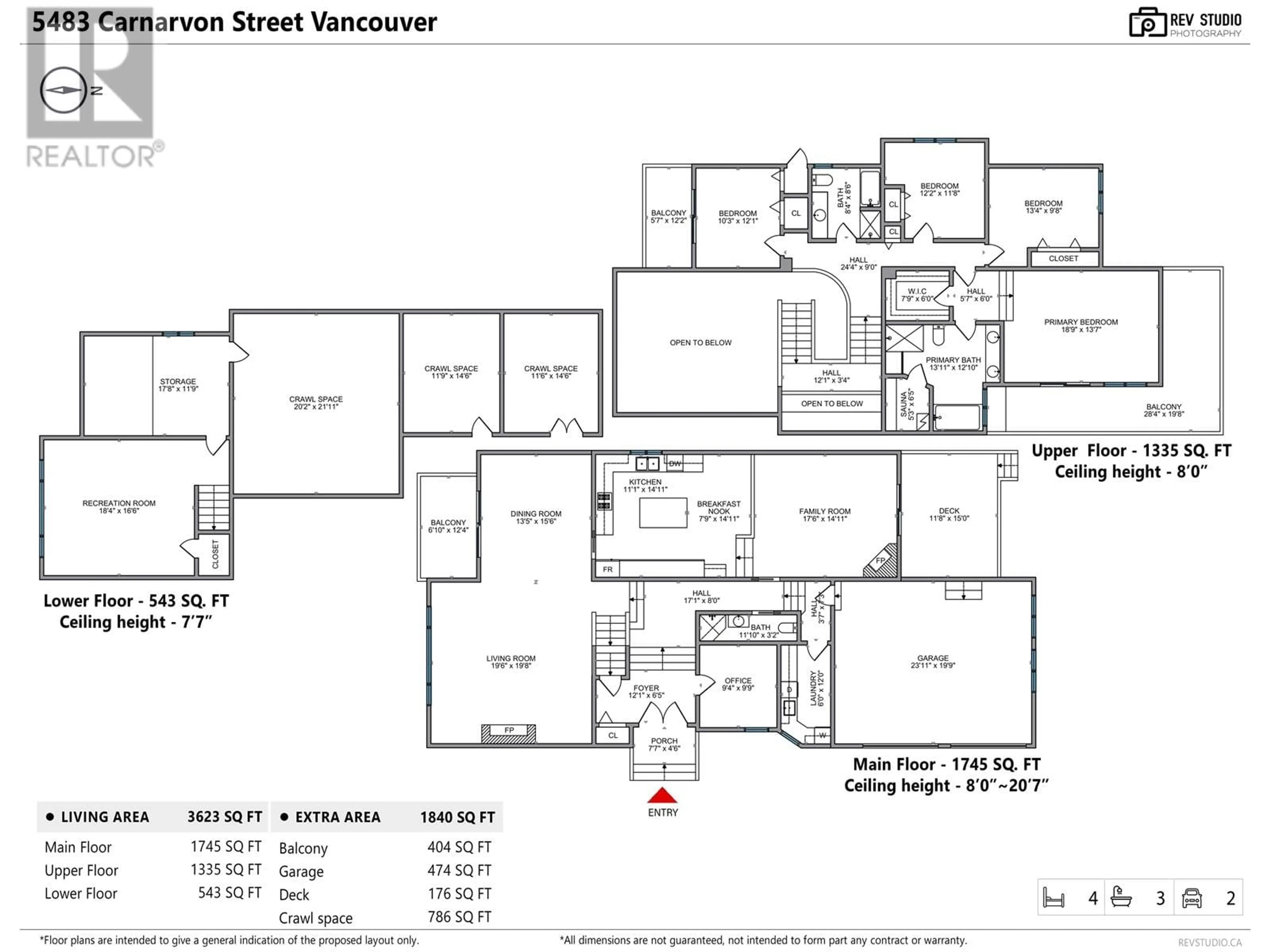 Floor plan for 5483 CARNARVON STREET, Vancouver British Columbia V6N4G1