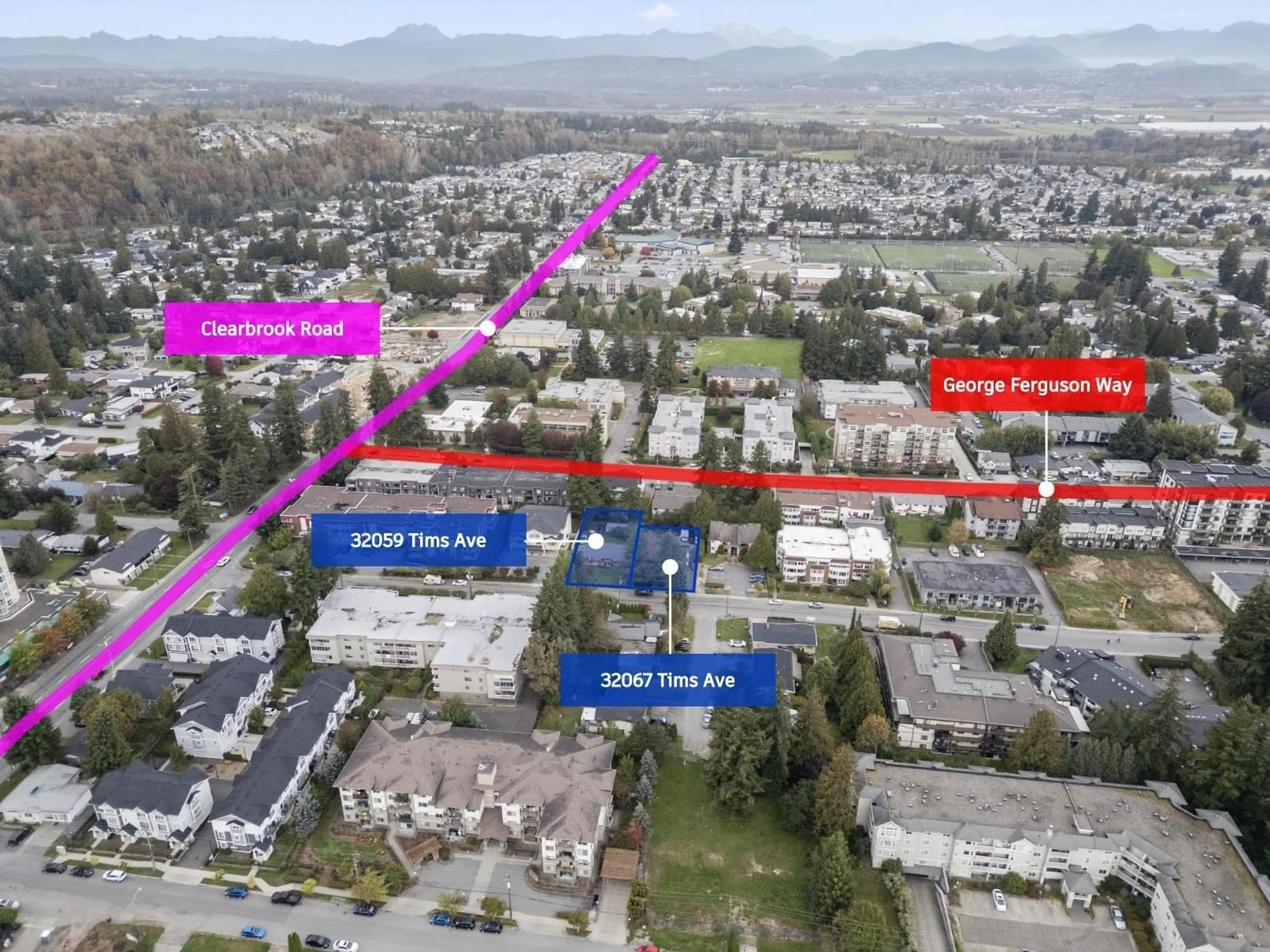 A pic from exterior of the house or condo, the street view for 32059 TIMS AVENUE, Abbotsford British Columbia V2T2H3