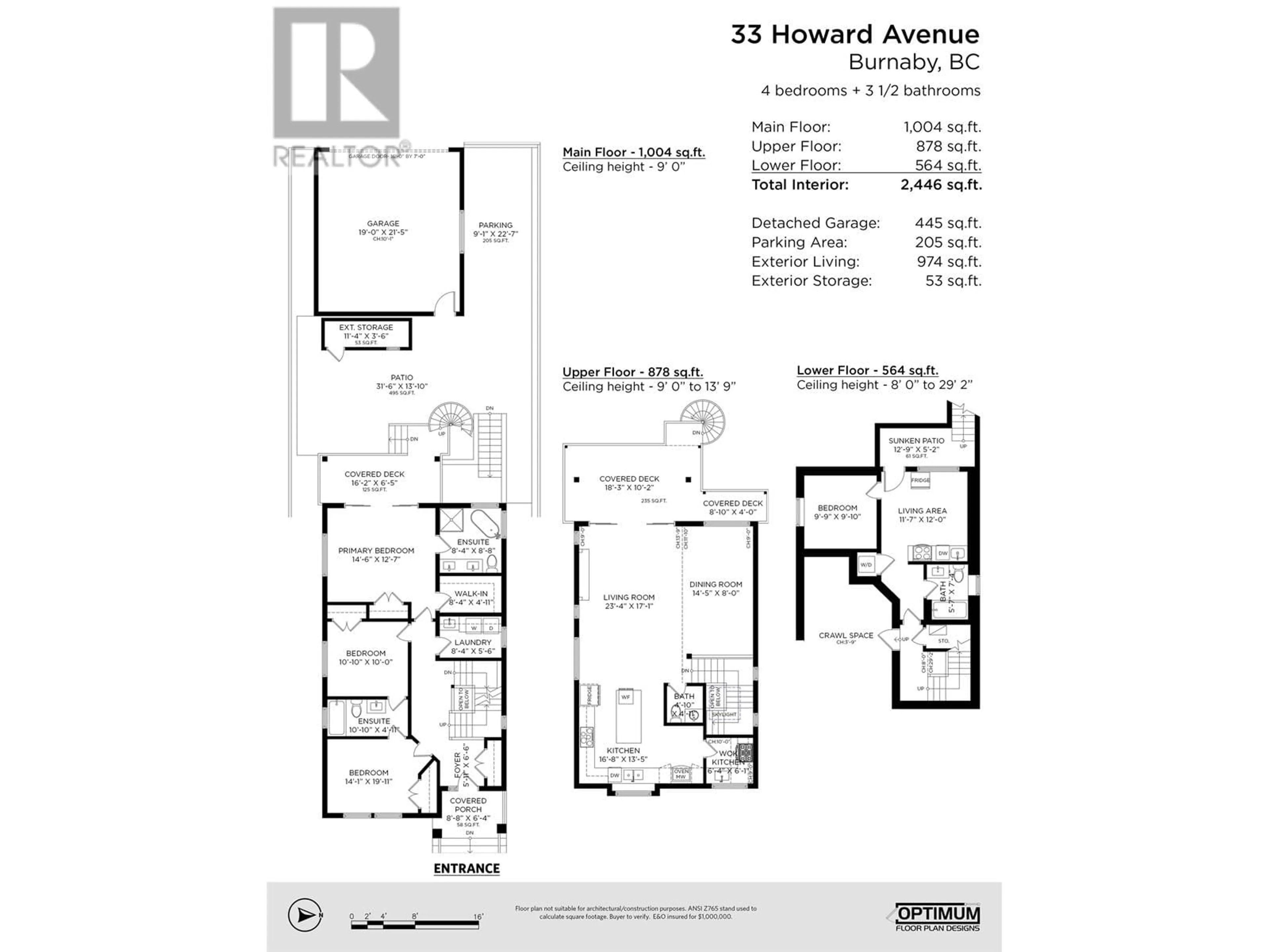 Floor plan for 33 HOWARD AVENUE, Burnaby British Columbia V5B3P3