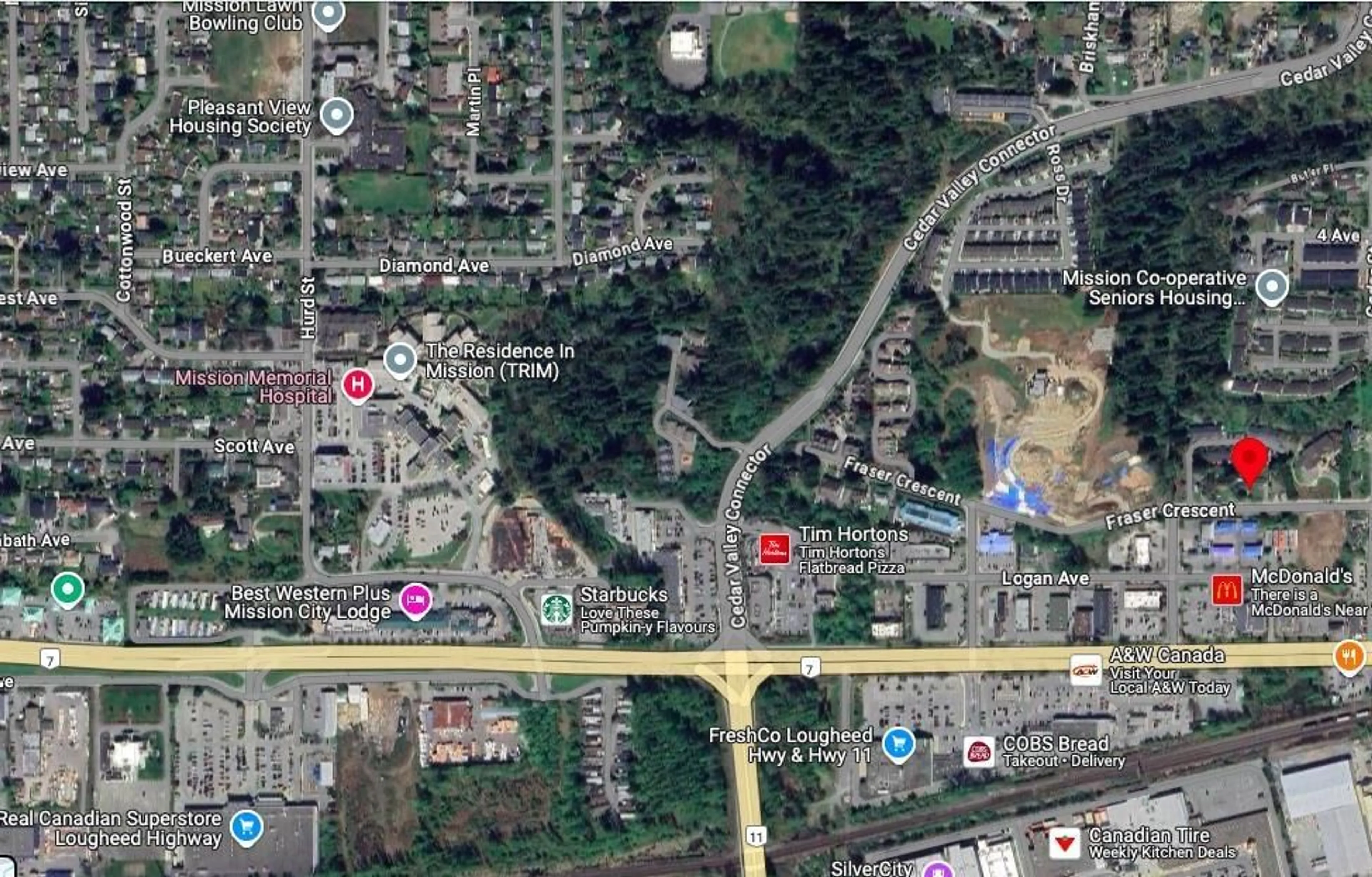 Picture of a map for 32739 FRASER CRESCENT, Mission British Columbia V2V1C9