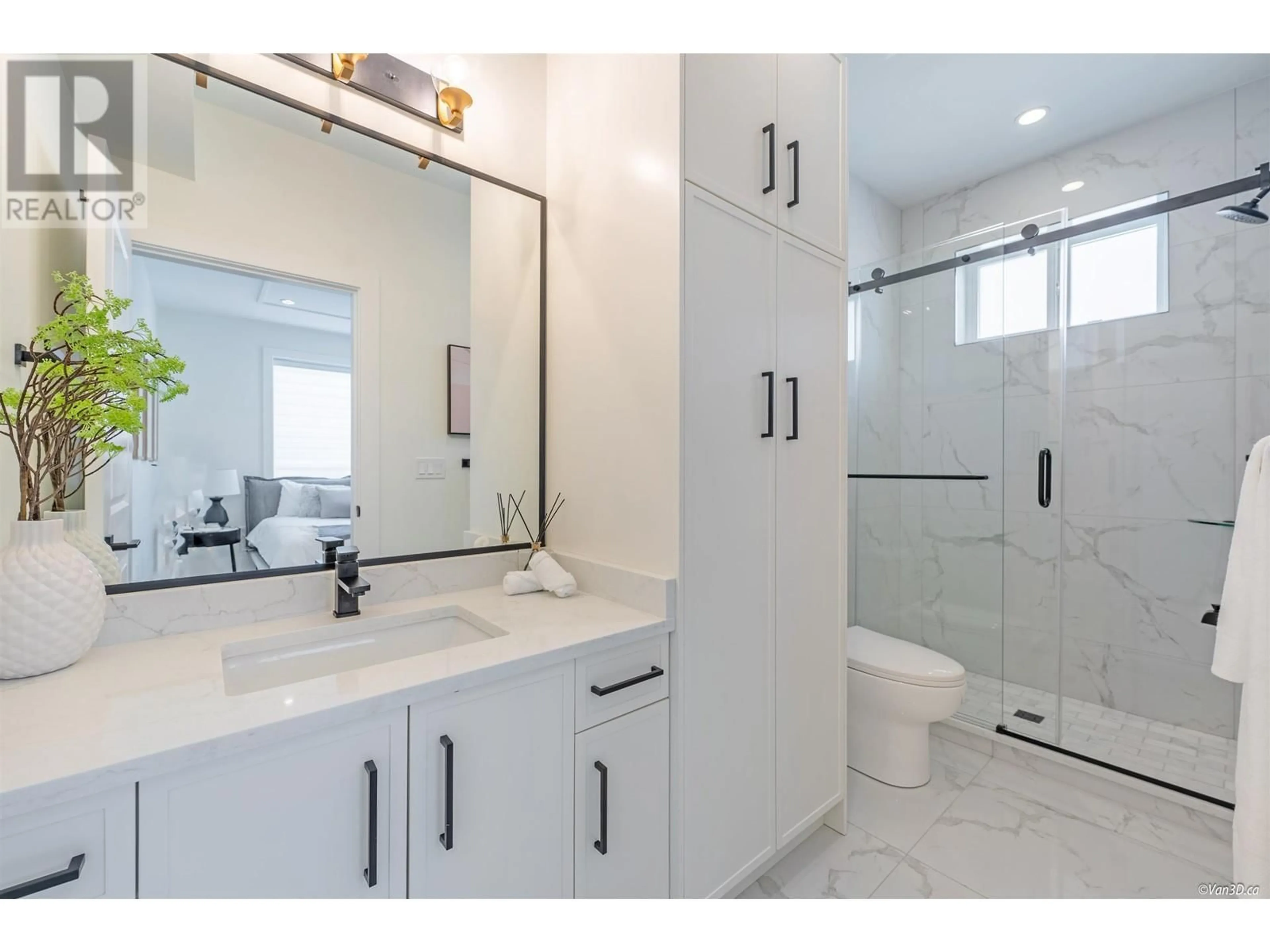 Contemporary bathroom, ceramic floors for 1371 E 63RD AVENUE, Vancouver British Columbia V5X2L5