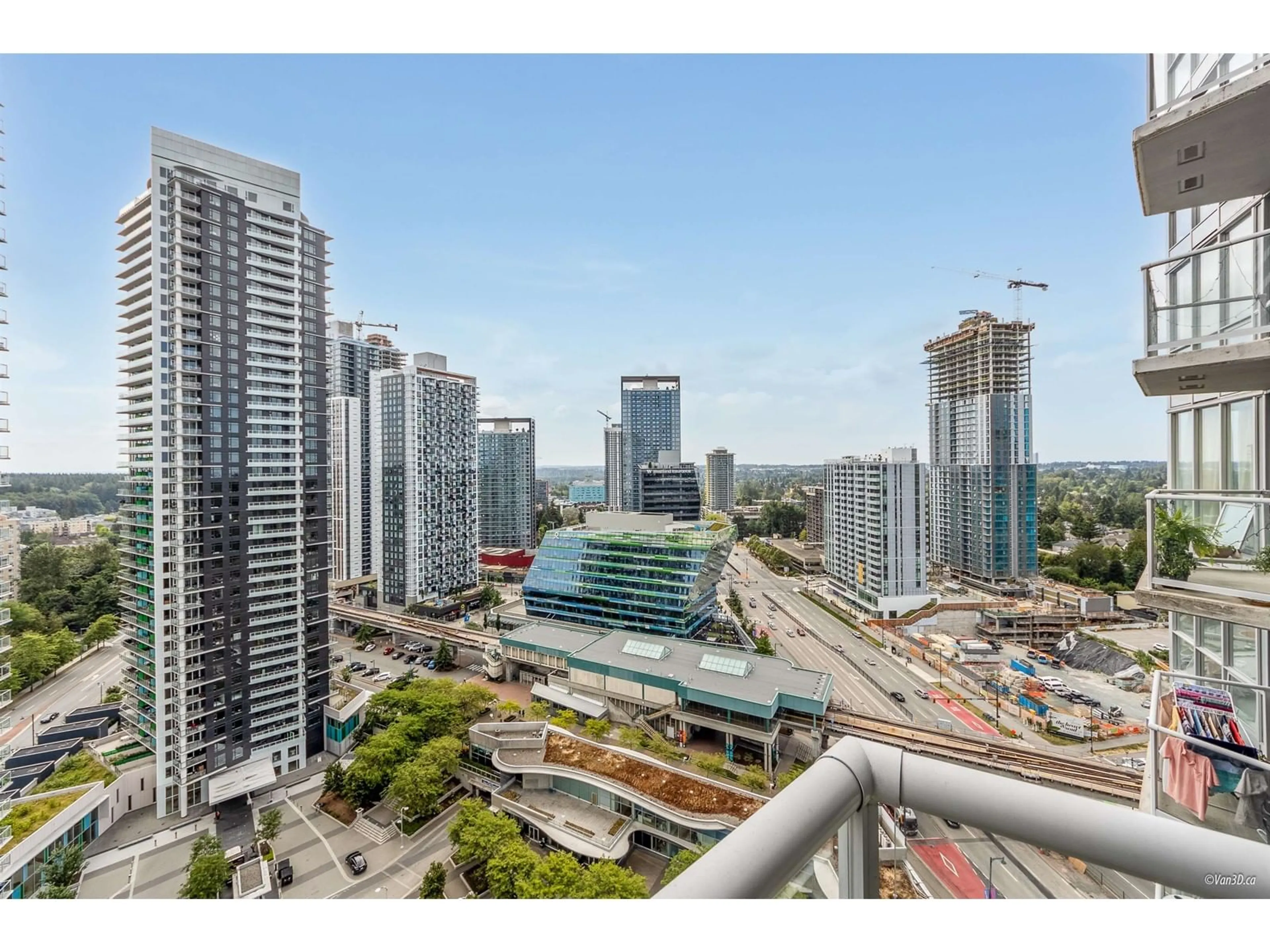 A pic from exterior of the house or condo, the view of city buildings for 2307 13618 100 AVENUE, Surrey British Columbia V3T0A8