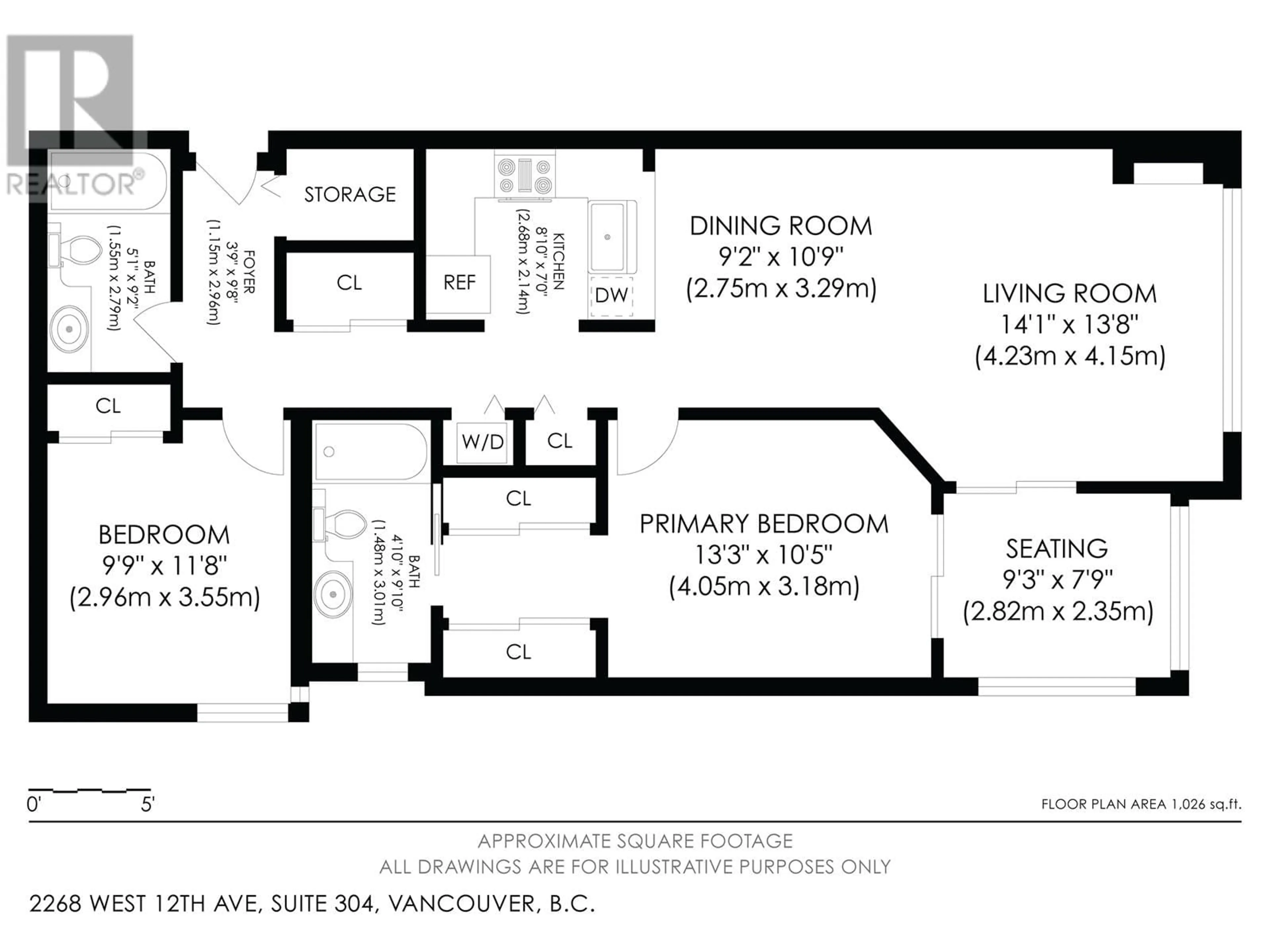 Floor plan for 304 2268 W 12TH AVENUE, Vancouver British Columbia V6K2N5