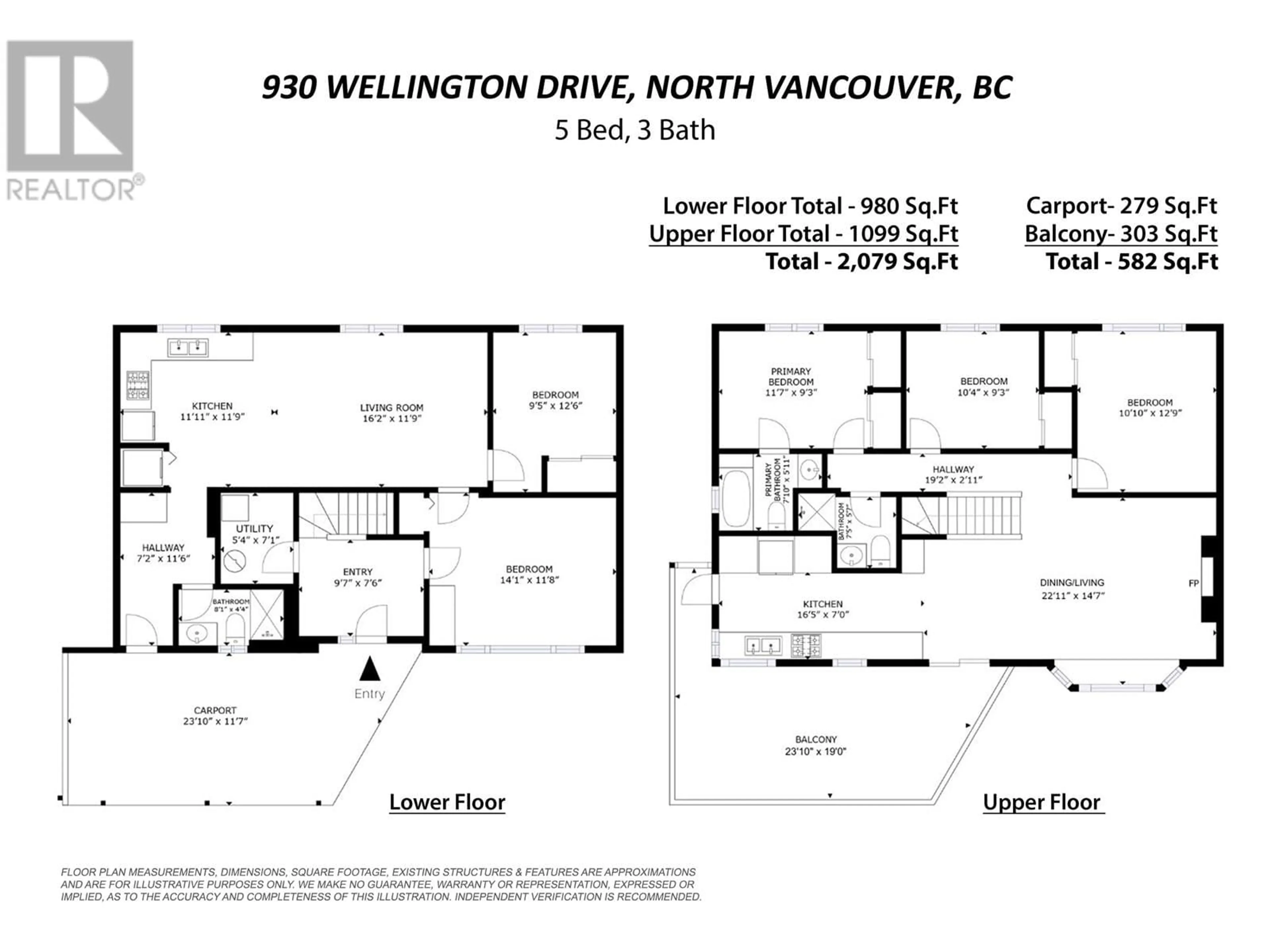 Floor plan for 930 WELLINGTON DRIVE, North Vancouver British Columbia V7K1K9