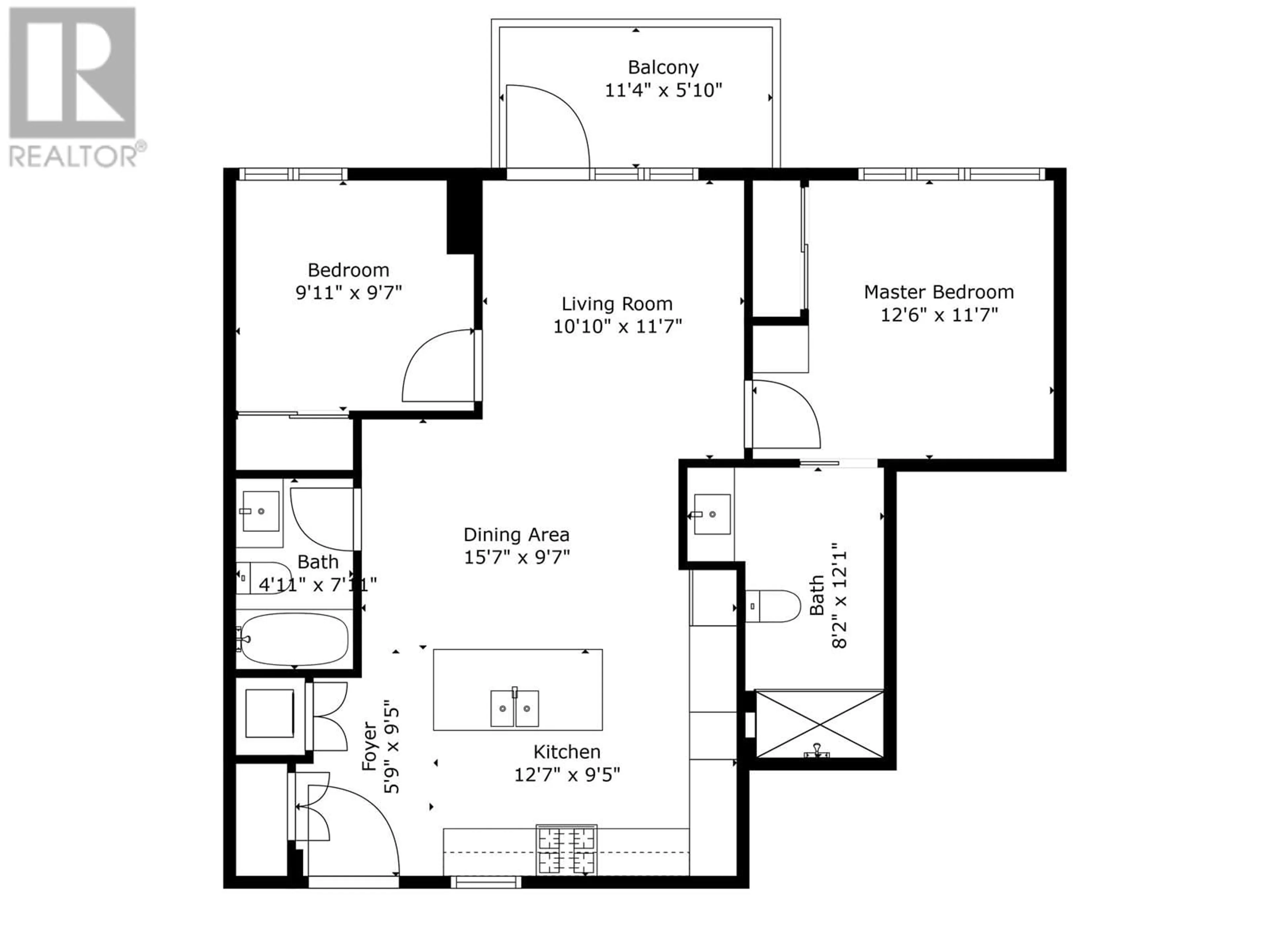 Floor plan for 502 7418 PAULSON STREET, Vancouver British Columbia V6P0K2