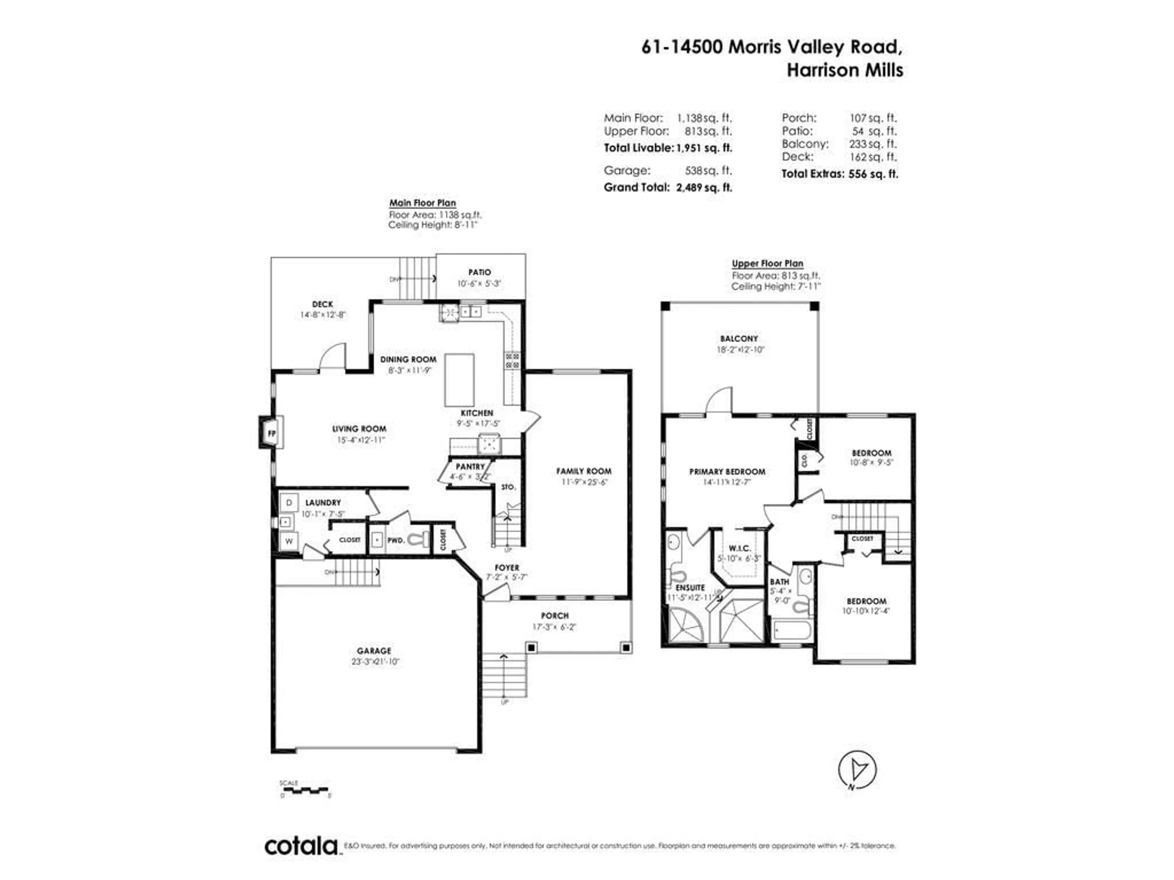 Floor plan for 61 14500 MORRIS VALLEY ROAD, Mission British Columbia V0M1A1