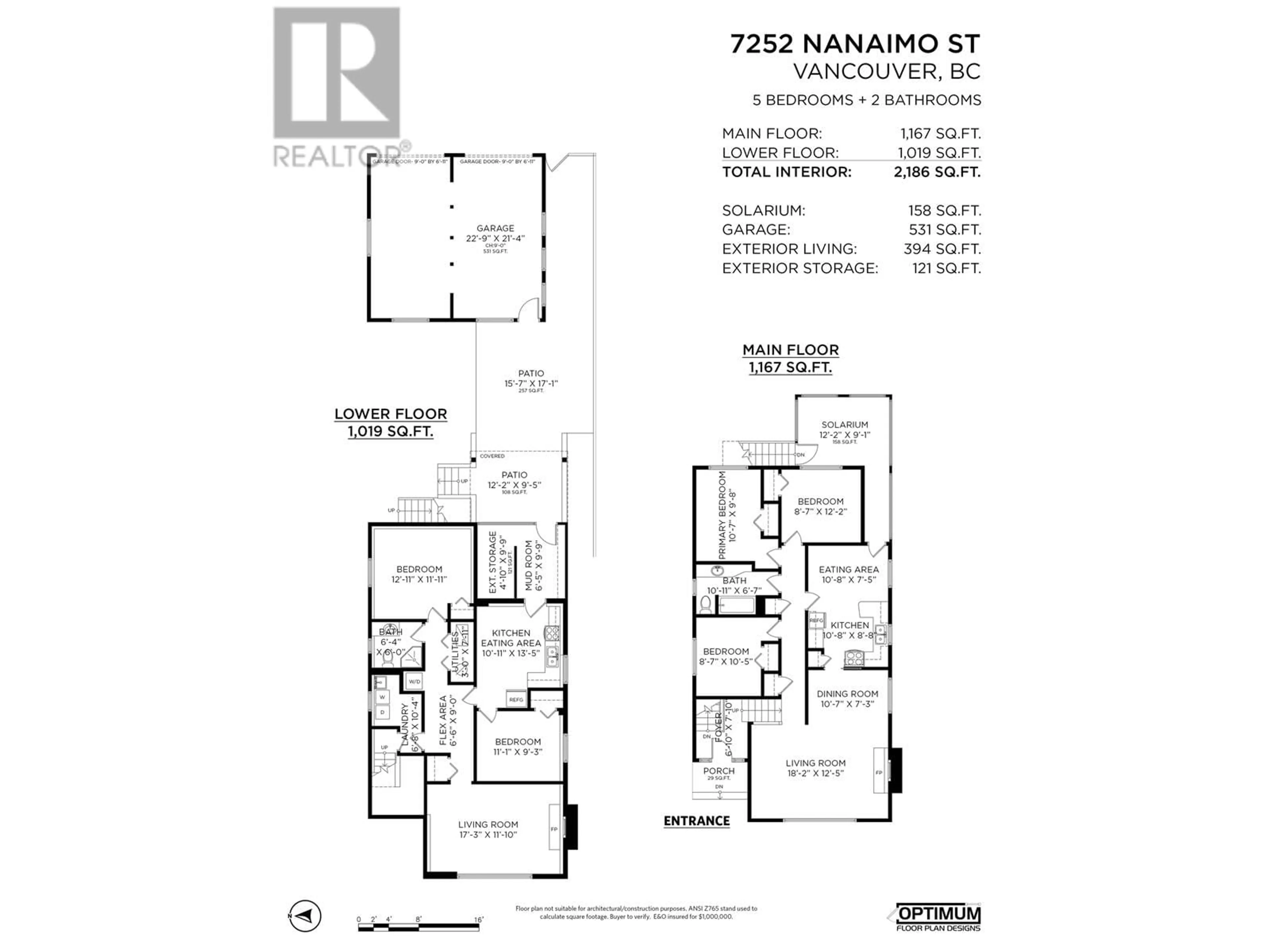 Floor plan for 7252 NANAIMO STREET, Vancouver British Columbia V5P4L9