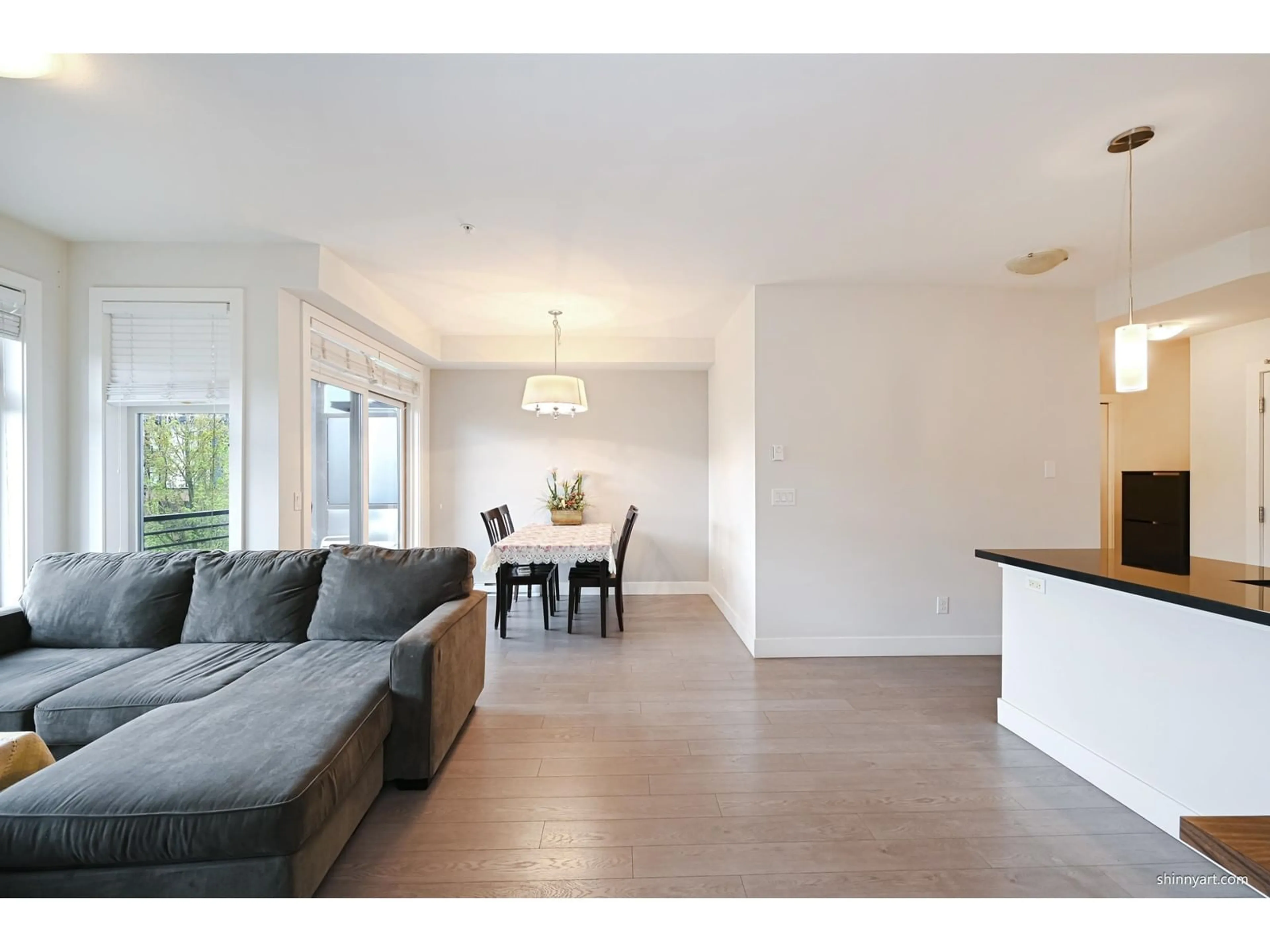 Living room, wood floors for 301 20062 FRASER HIGHWAY, Langley British Columbia V3A0E6