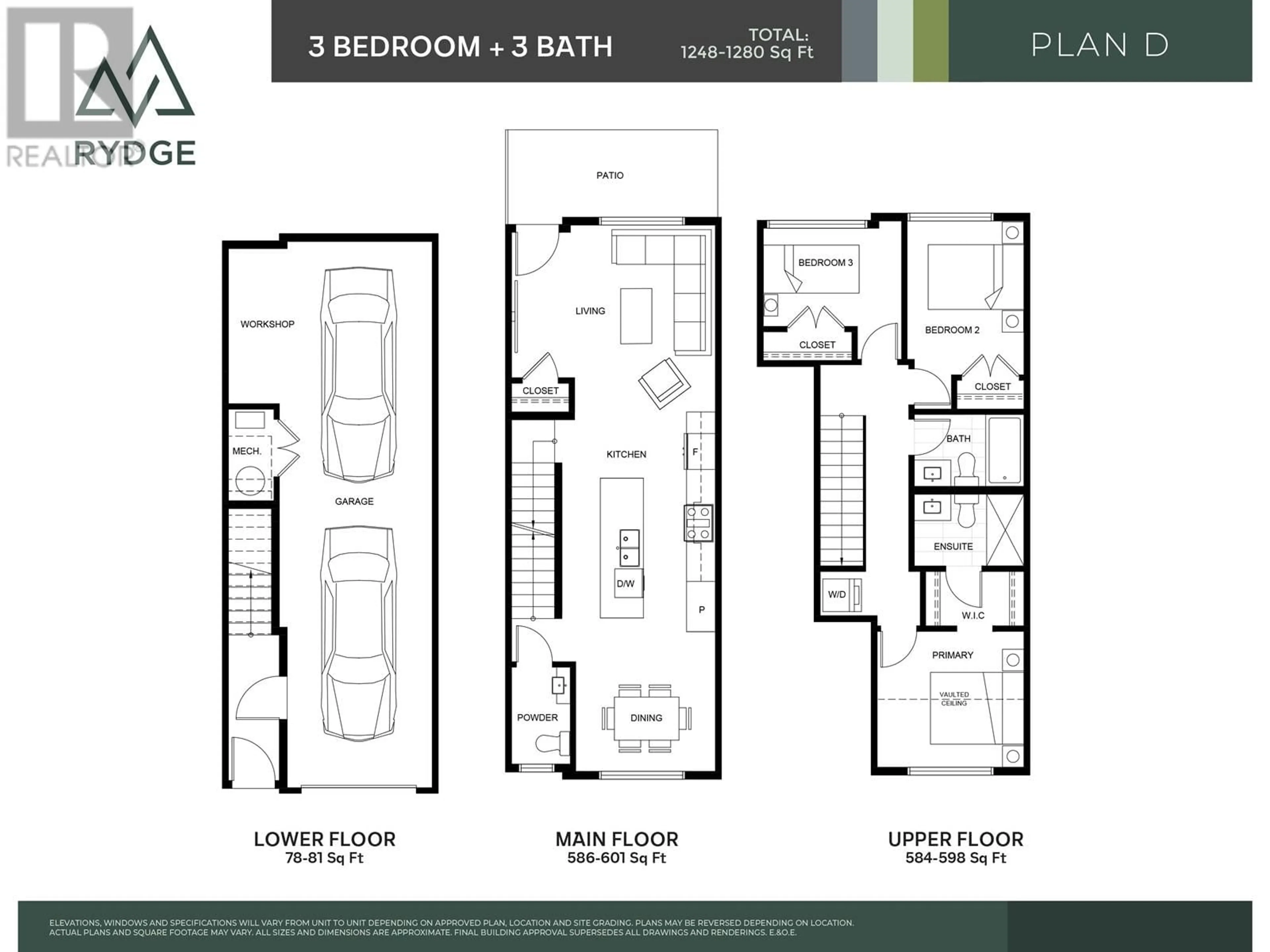 Floor plan for 52 10640 248 STREET, Maple Ridge British Columbia N0N0N0