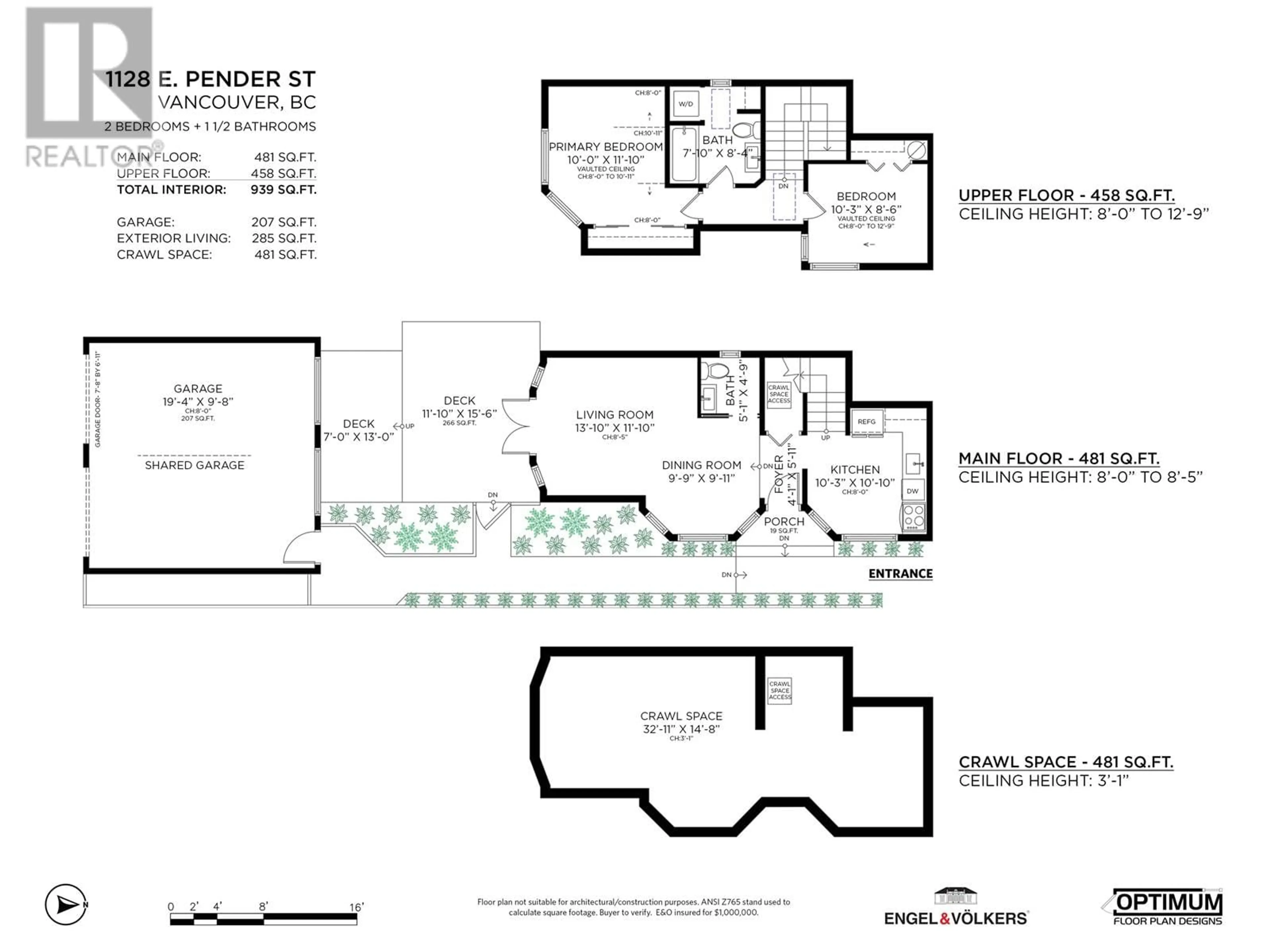 Floor plan for 1128 E PENDER STREET, Vancouver British Columbia V6A1W5