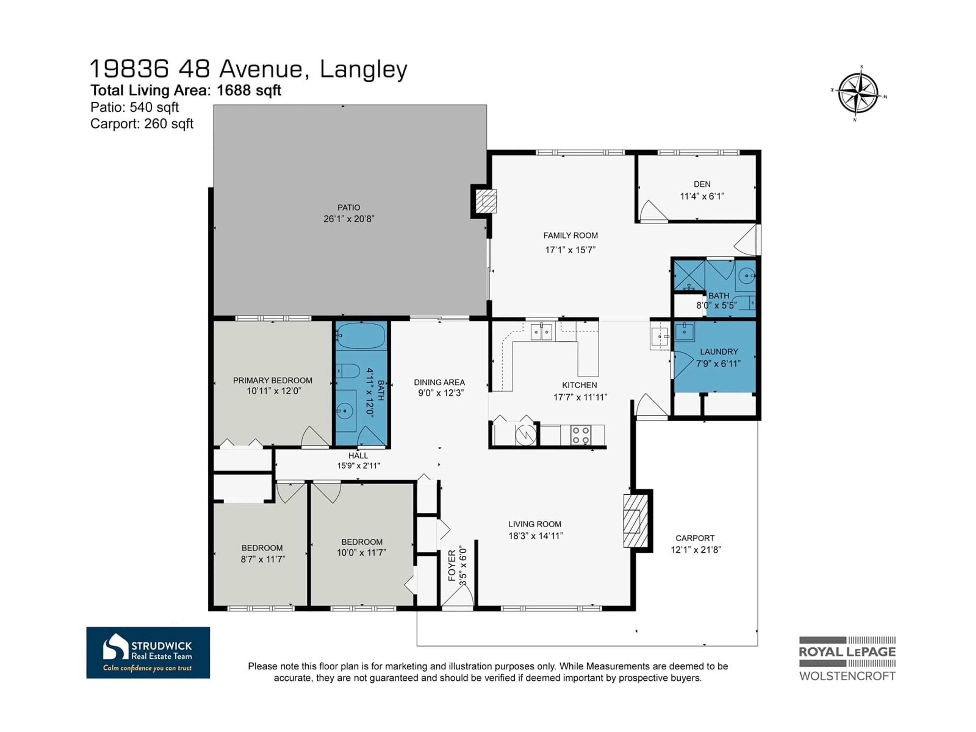 Floor plan for 19836 48 AVENUE, Langley British Columbia V3A3L1