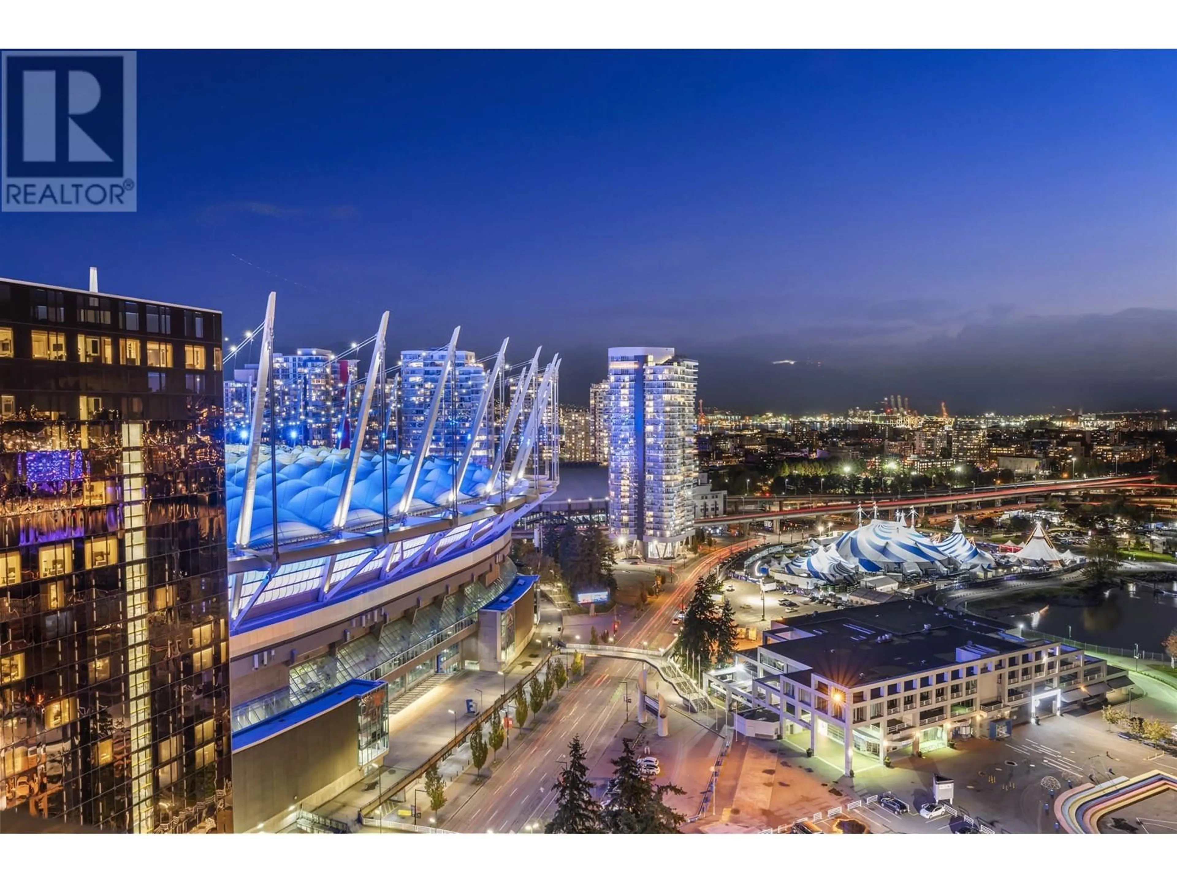 A pic from exterior of the house or condo, the view of city buildings for 3002 33 SMITHE STREET, Vancouver British Columbia V6B0B5