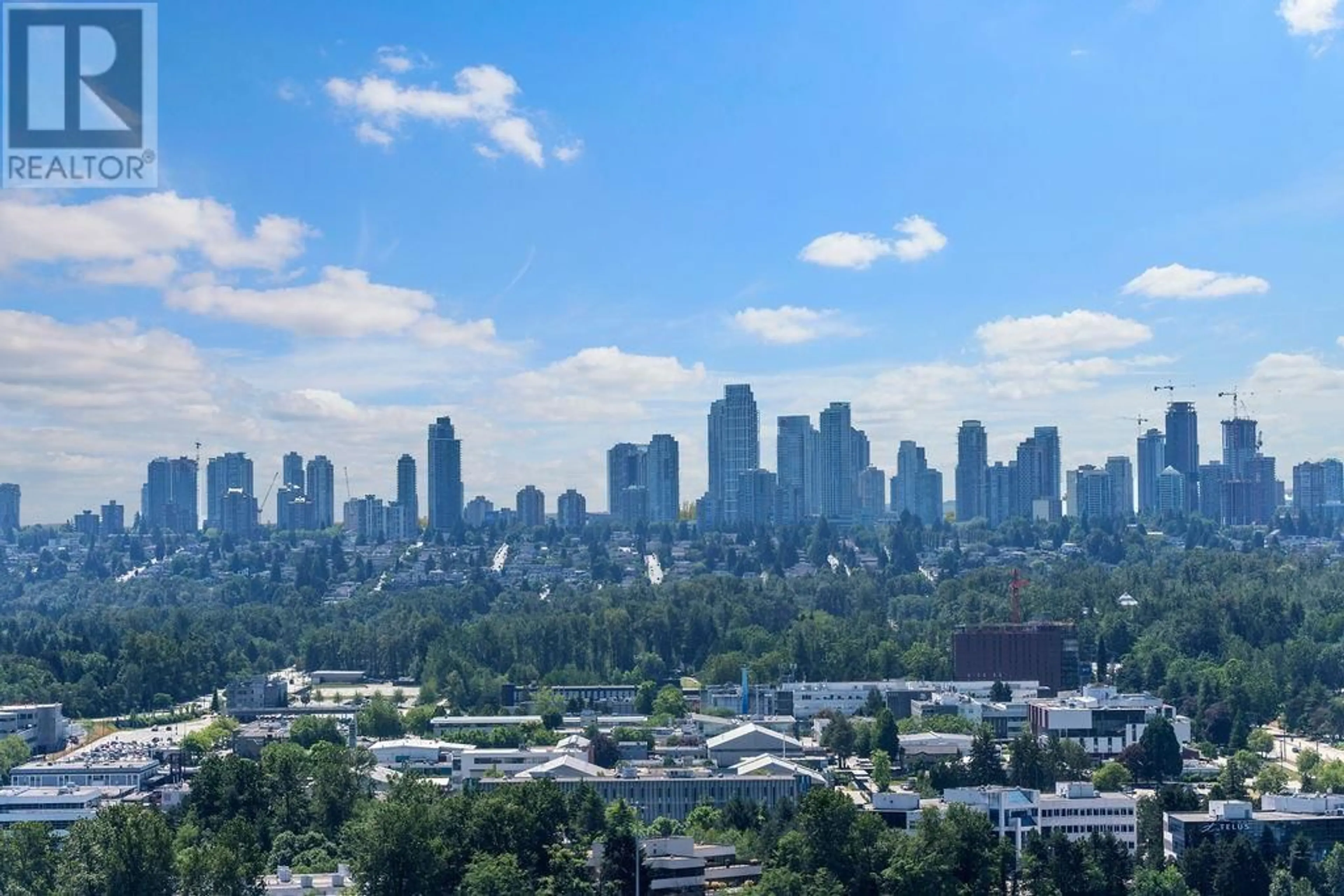 A pic from exterior of the house or condo, the view of city buildings for 2505 2425 ALPHA AVENUE, Burnaby British Columbia V5C0N6