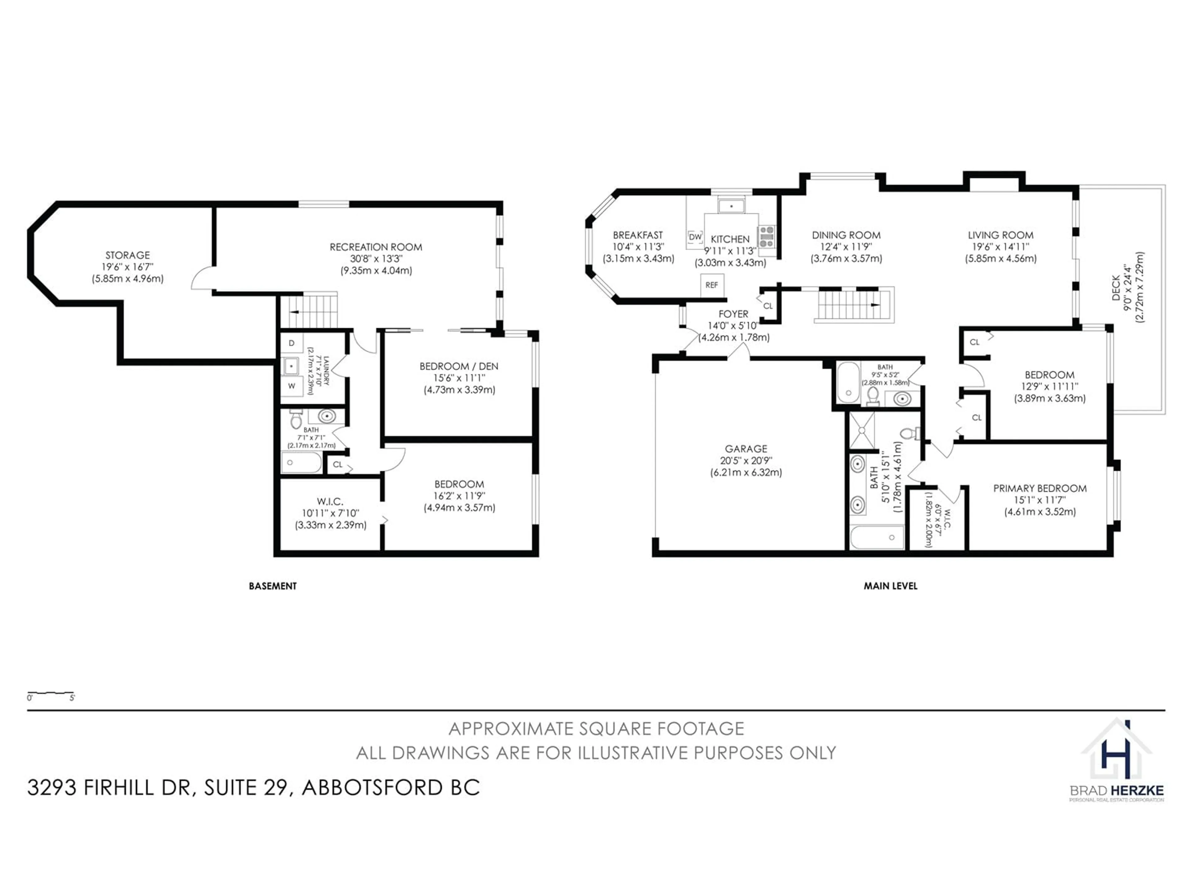 Floor plan for 29 3293 FIRHILL DRIVE, Abbotsford British Columbia V2T5L1